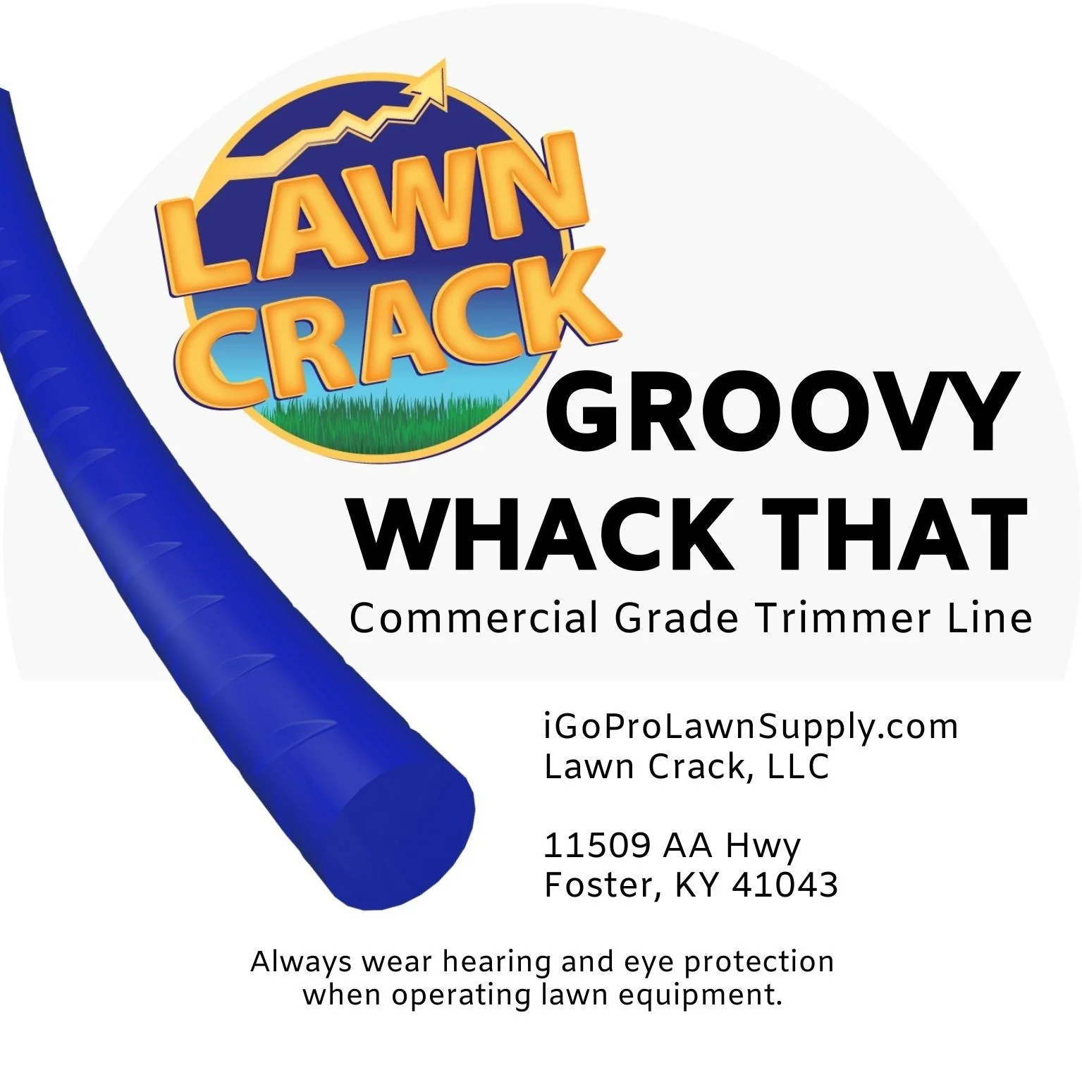 .095 Groovy Trimmer Line 1 Pound Commercial Grade Lawn Crack - Image 2