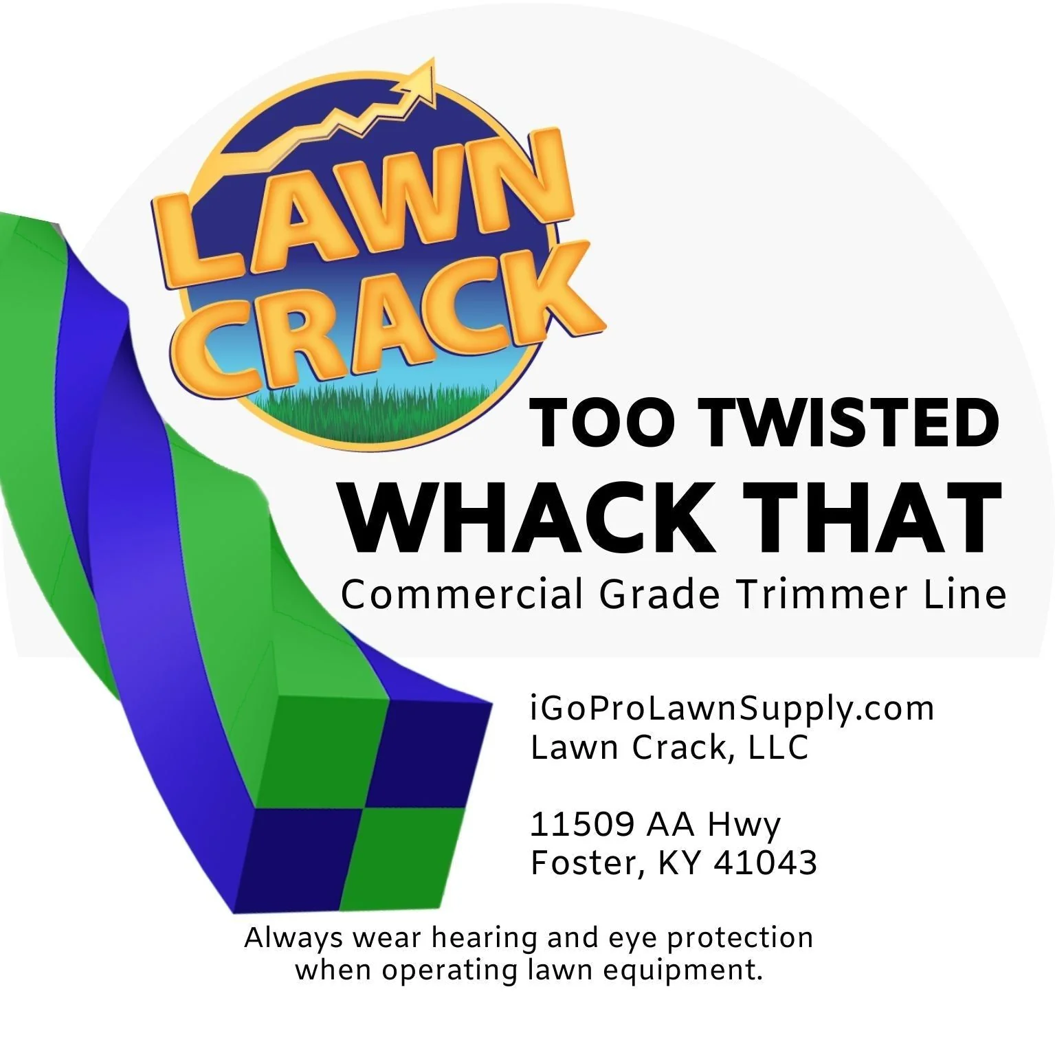.095 Too Twisted Trimmer Line 1 Pound Commercial Grade Lawn Crack - Image 2