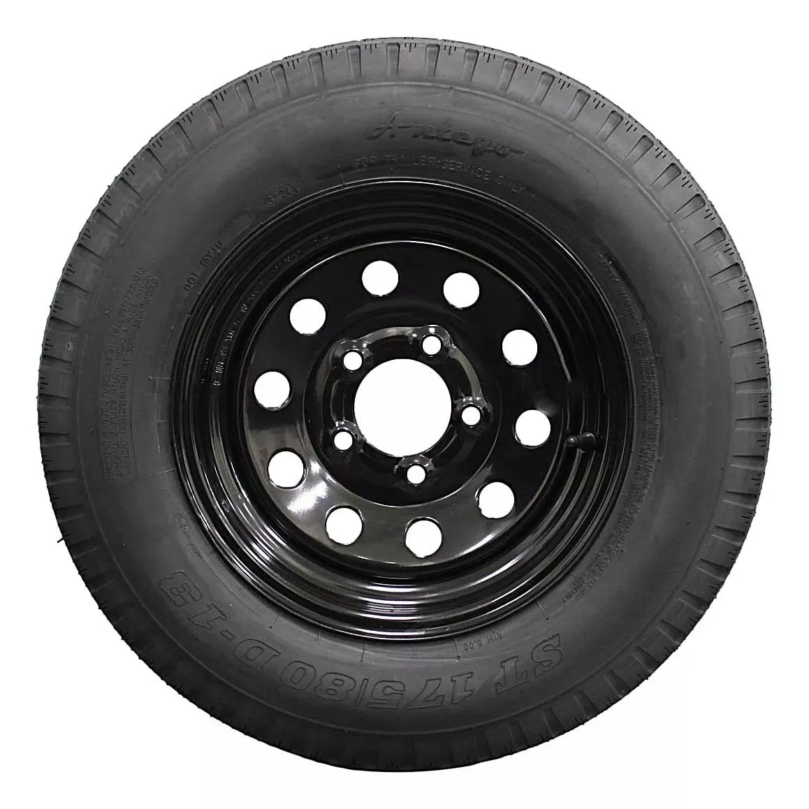 (1) Antego Tire & Wheel ST175/80D13 Trailer Tire and Rim – Boat, Utility, Cargo Trailer Tire & Wheel Assembly | A130454500096206ST17580D13 - Image 2