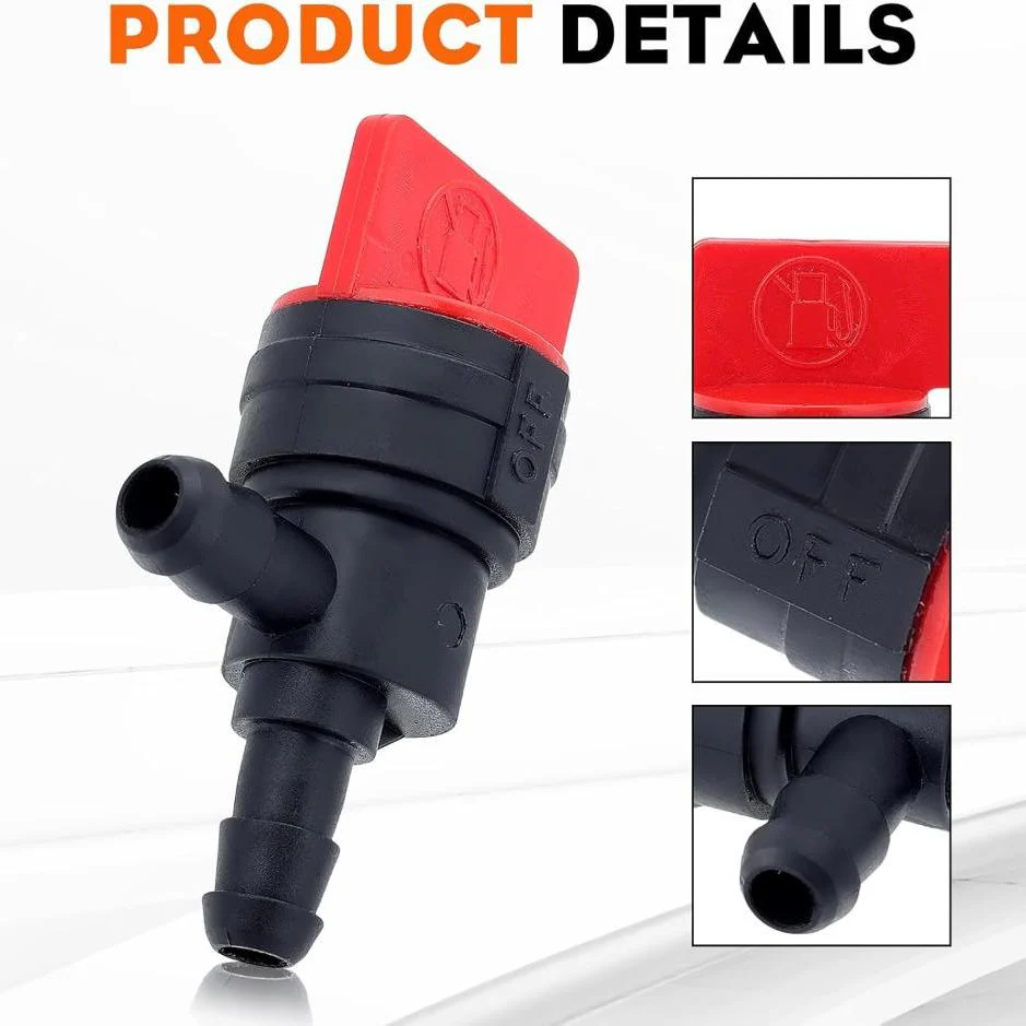 10-Pack 494769 90 Degree 1/4 Inline Fuel Shut Off Valve for Briggs & Stratton 698181 494539 697944 Tecumseh 35857 Mower Generator Pressure Washer - Image 3