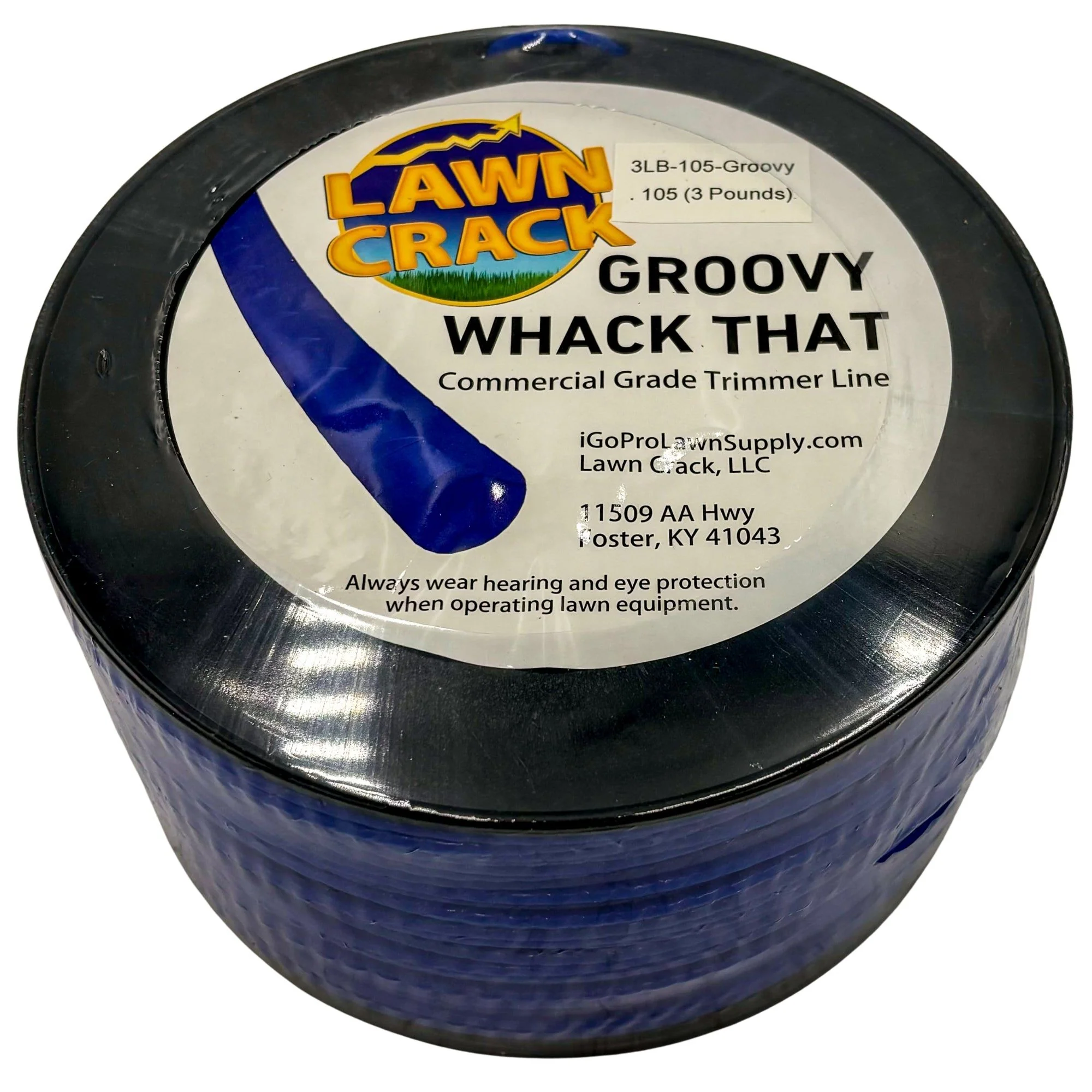 .105 Groovy Trimmer Line 3 Pounds Commercial Grade Lawn Crack - Image 3