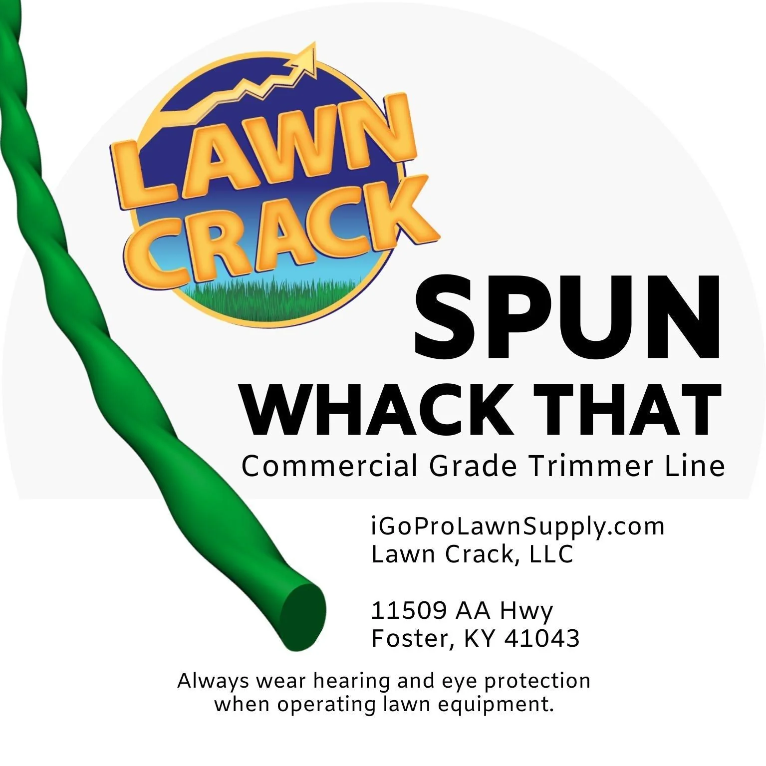 .105 Spun Trimmer Line 1 Pound Commercial Grade Lawn Crack - Image 2