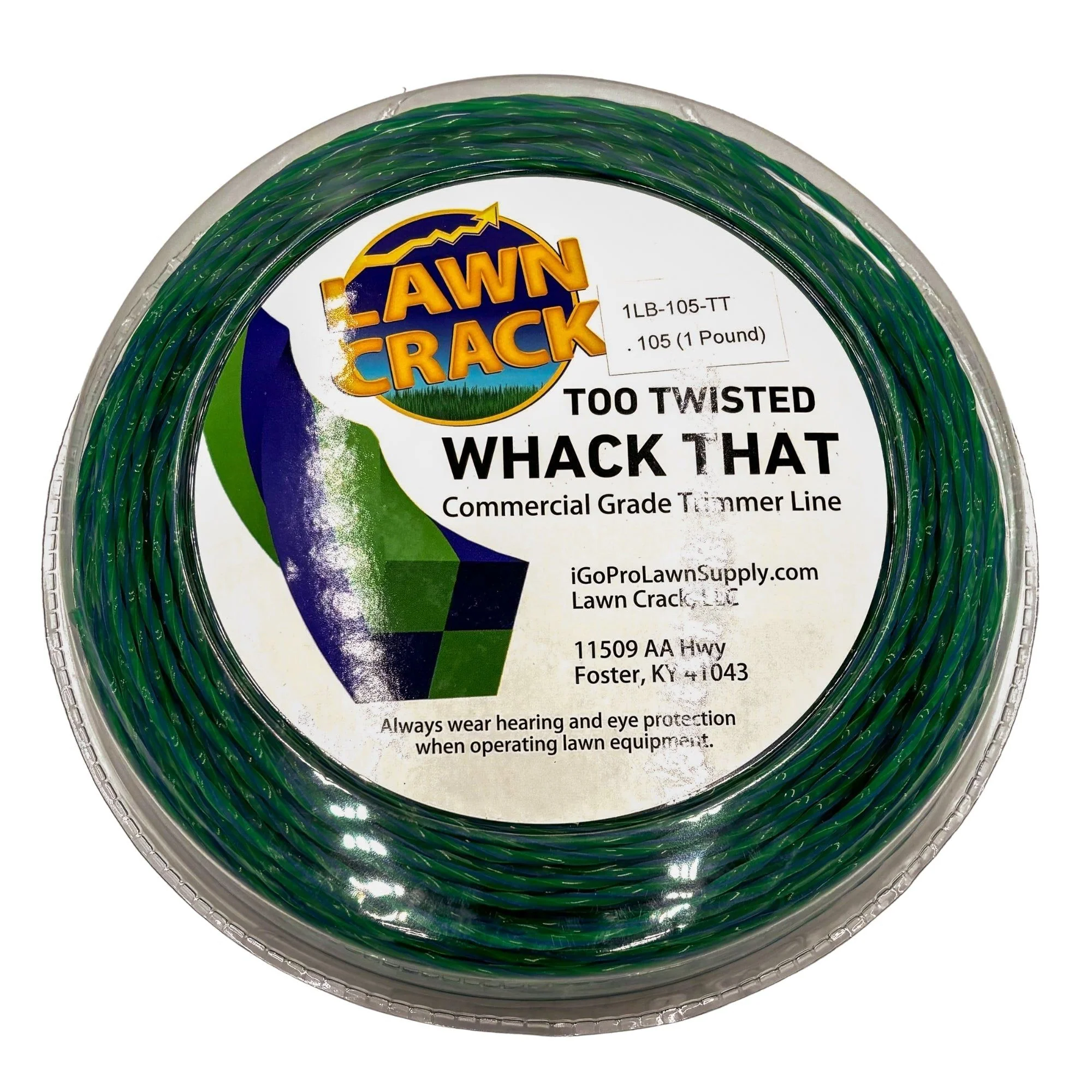 .105 Too Twisted Trimmer Line 1 Pound Commercial Grade Lawn Crack - Image 3