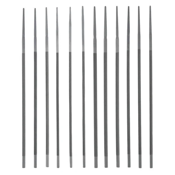 12-Pack 5/32 4.0mm 3/16 4.8mm 7/32 5.5mm 11/64 4.5mm inch Sharpener Round File Kits to Sharpen .325 .404 3/8 1/4 inch Pitch Chainsaw Chain