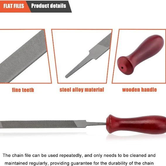 12-Pack Chainsaw Sharpening Kit W 5/32 3/16 7/32 1/8 11/64 13/64 inch Round Files Depth & Quick Check Gauge File Guide 6 Inch Flat File for Stihl - Image 3
