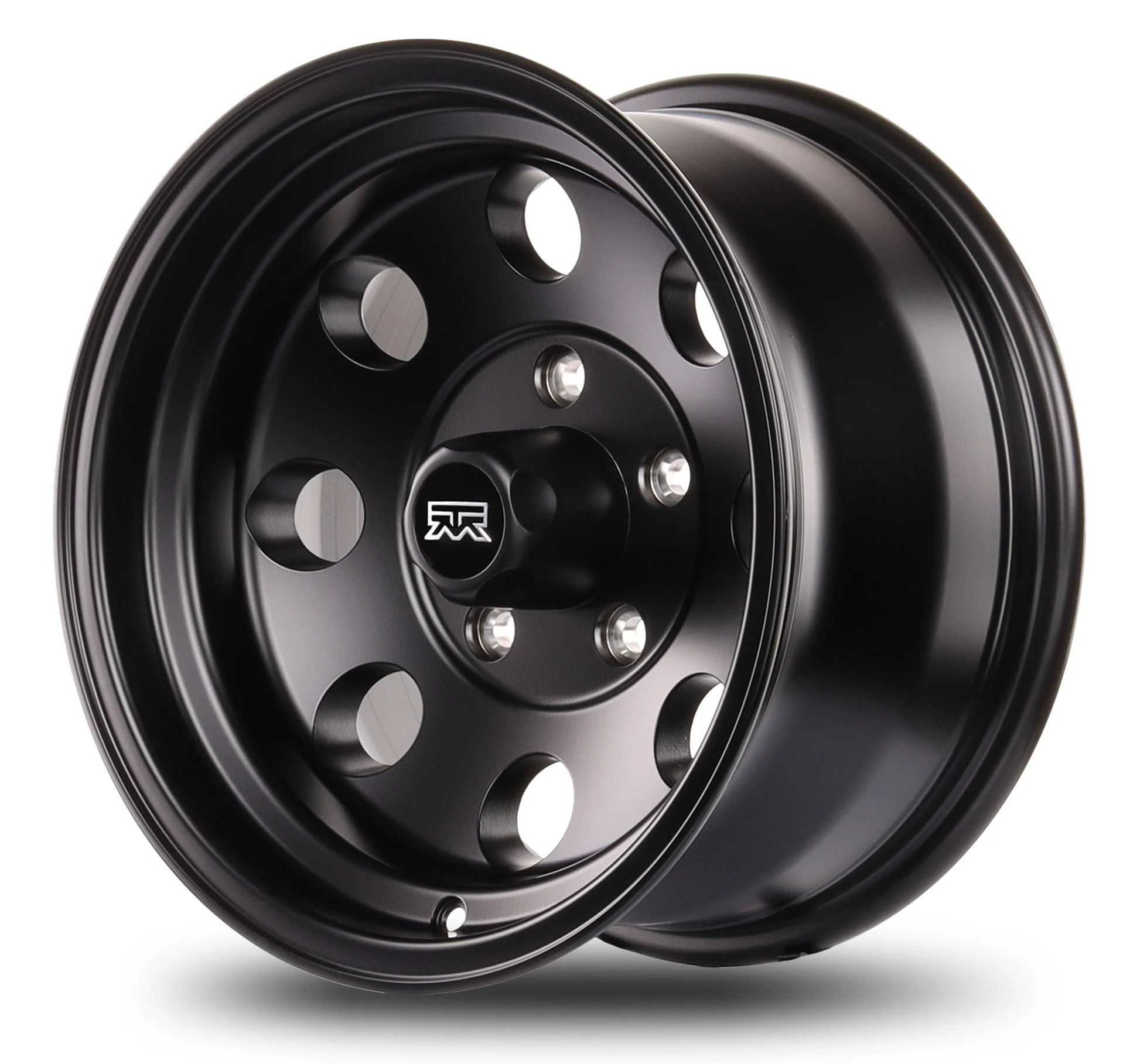 15x8 Mudder Trucker MT614 Deisel Satin Black 5x127 5x5 ET-19 Wheel Rim - Image 4