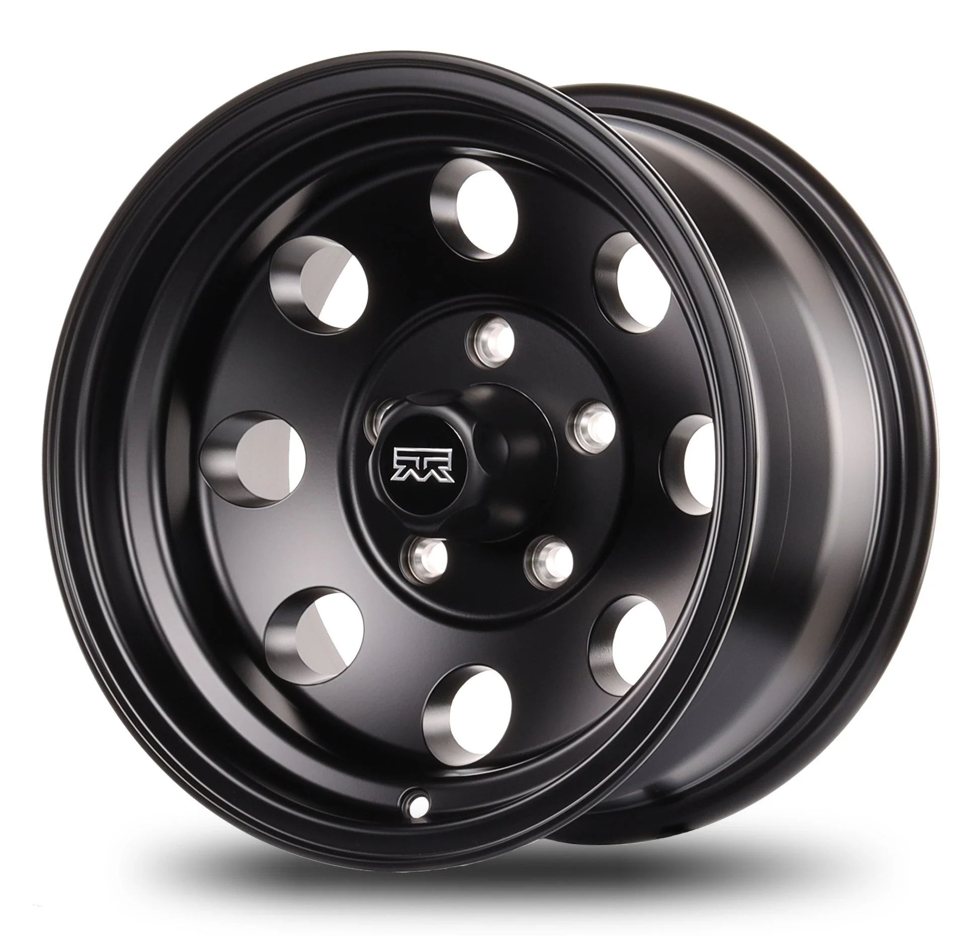 15x8 Mudder Trucker MT614 Deisel Satin Black 5x127 5x5 ET-19 Wheel Rim - Image 5