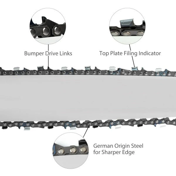 16 Inch MS210 Chain 3/8 LP Pitch .043 Gauge 55 DL for Stihl MS170 MS180 MS 210 017 018 MS180C MS170C Chainsaw #61 PMM3 55 90PX055G - Image 5