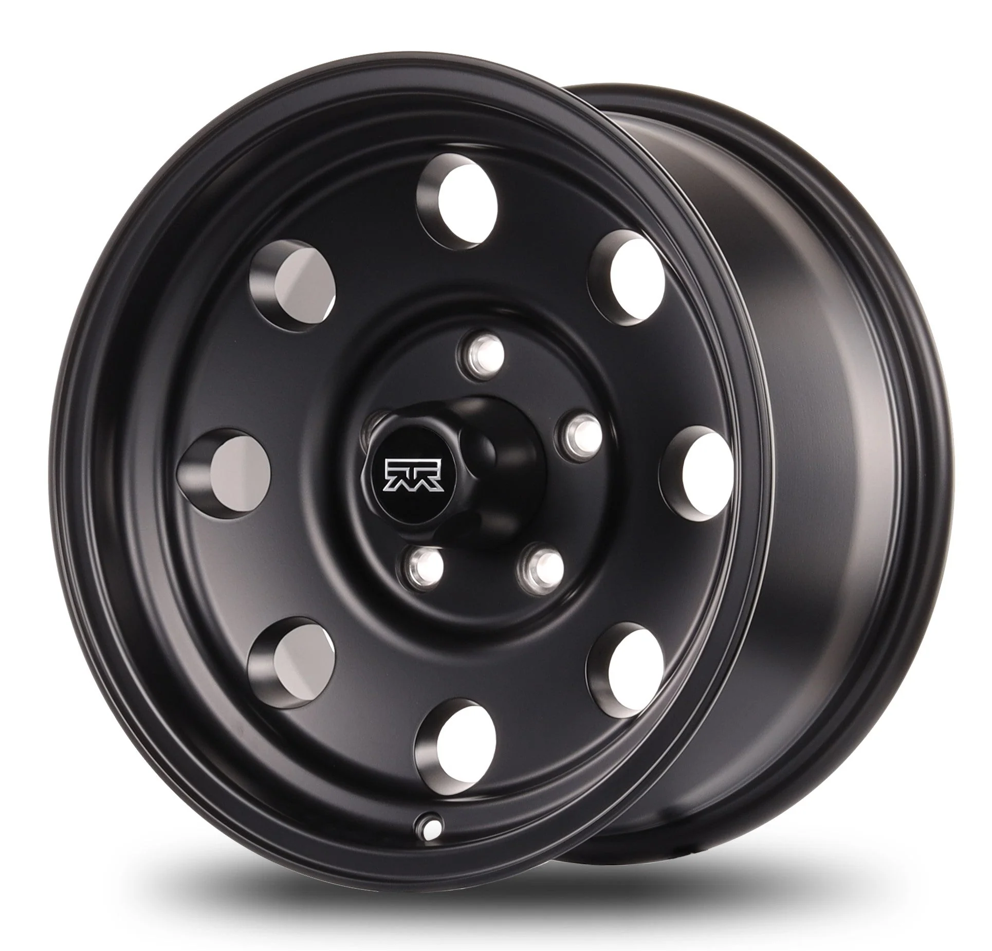 16x8 Mudder Trucker MT614 Deisel Satin Black 5x127 5x5 ET0 Wheel Rim - Image 4