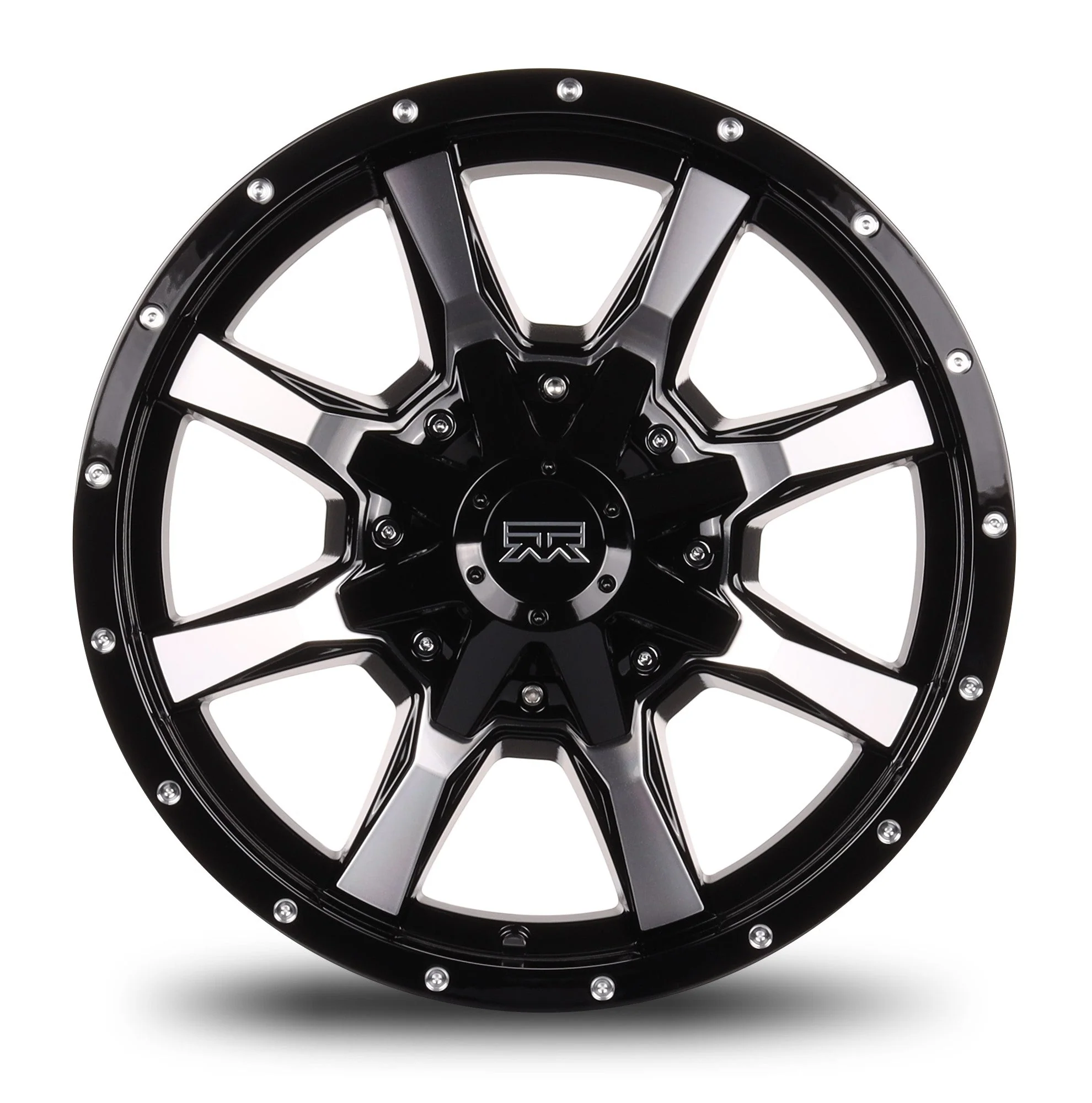 17x9 Mudder Trucker MT513 Black Machined 5x127 5x5 5x139.7 5x5.5 ET-12 Wheel - Image 2