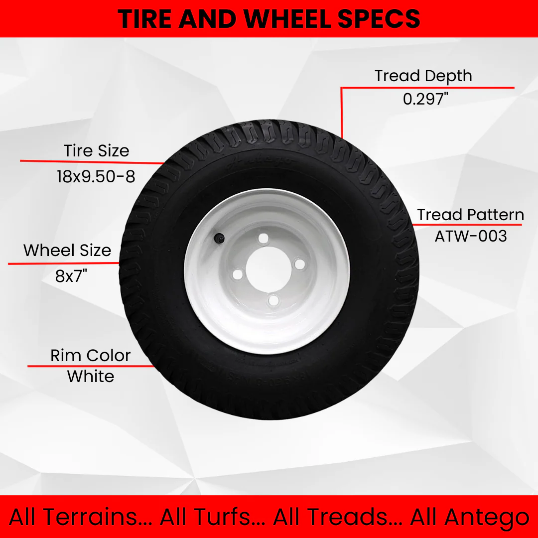 18x9.50-8 Toro/Exmark Wheel Assemblies - Replaces 110-6883, 120-249 (Set of Two) - Image 5