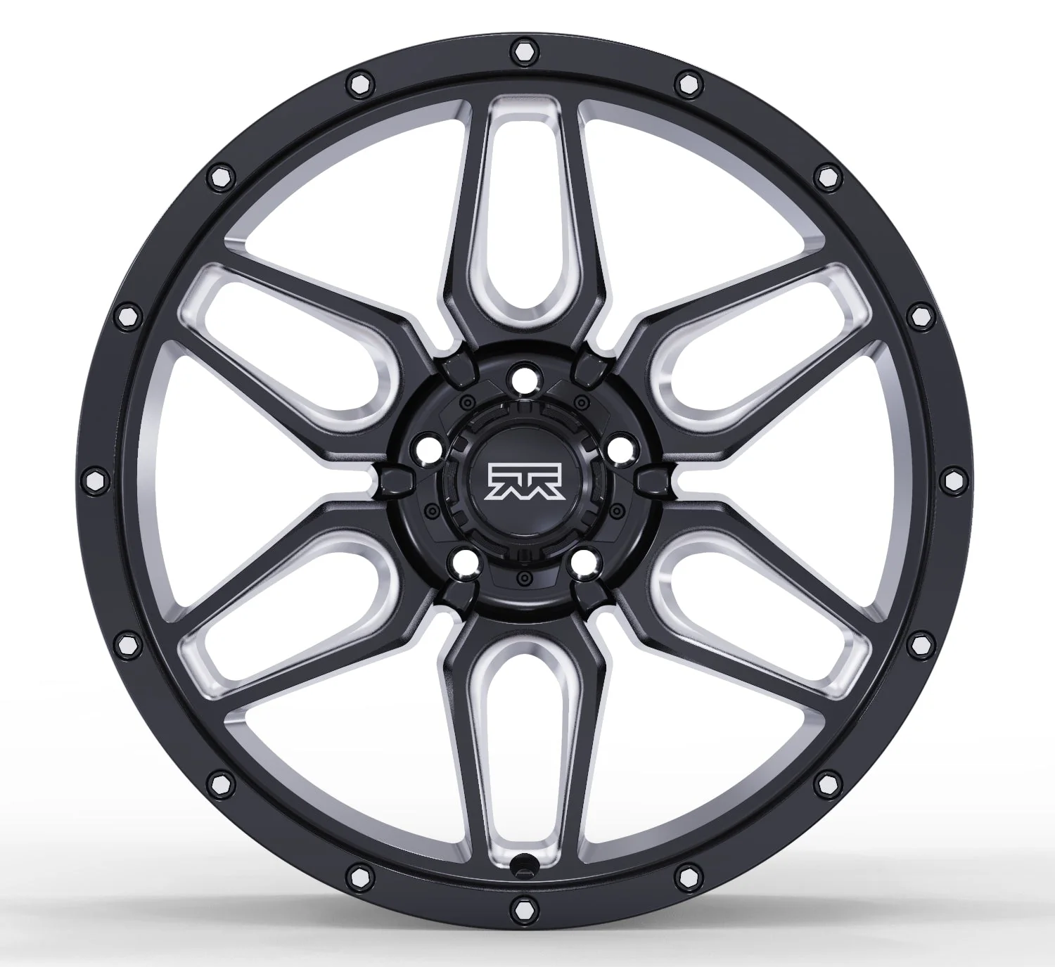 18x9 Mudder Trucker MT317 Barrier Black Milled 5x127 5x5 ET0 Wheel Rim - Image 3