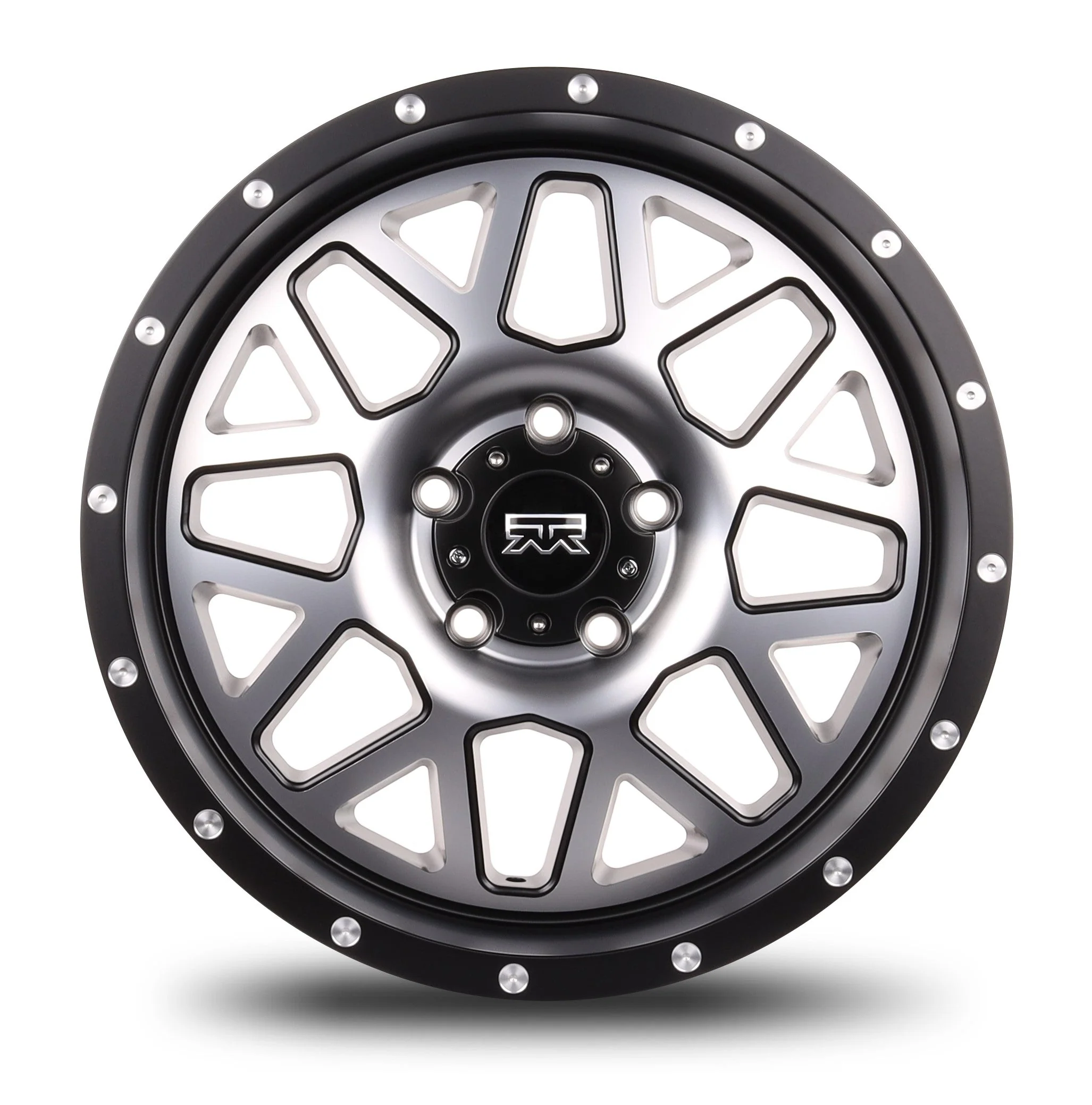 18x9 Mudder Trucker MT859 Mutiny Black Machined 5x127 5x5 ET-12 Wheel Rim - Image 2