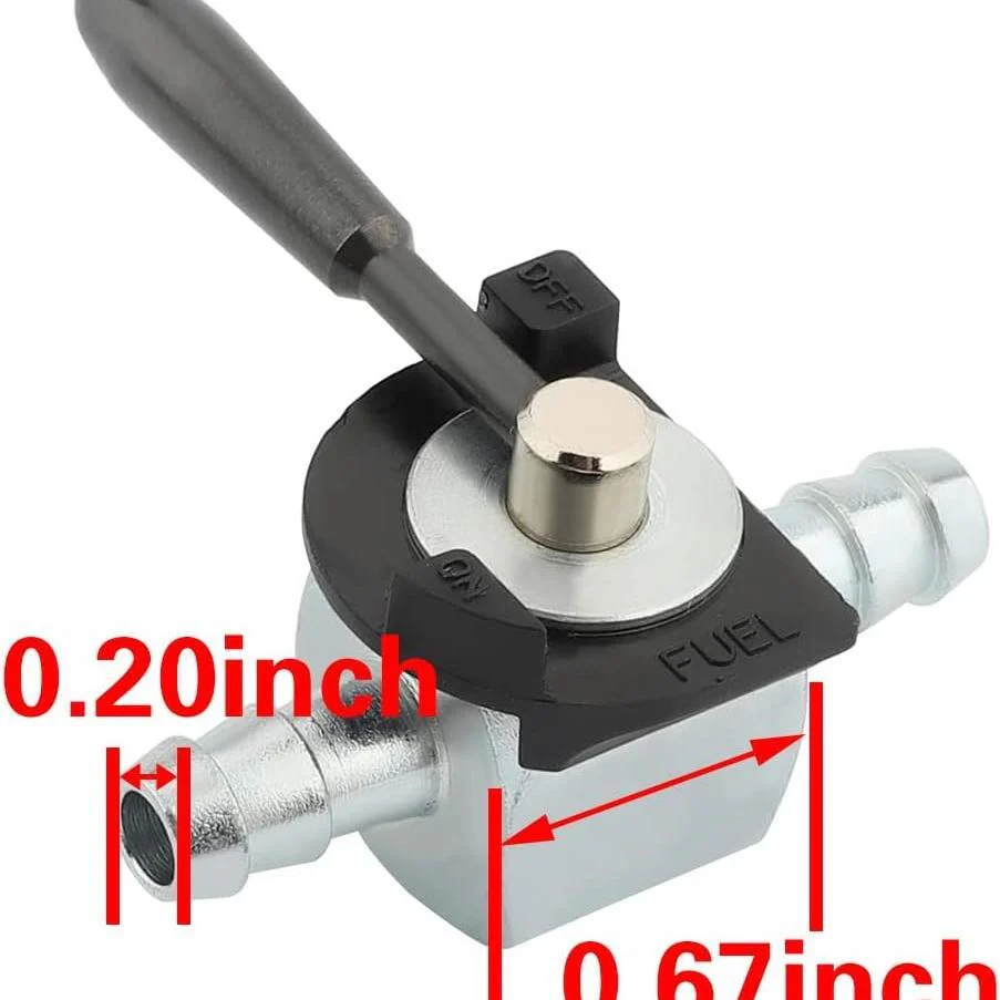 2-Pack 1/4 inch Heavy Duty Fuel Gas Shut-Off Valve Steel In-line Cut-Off ATV Lawn Mower for #Oregon 07-403 Scag 48568 Rotary 868 - Image 3
