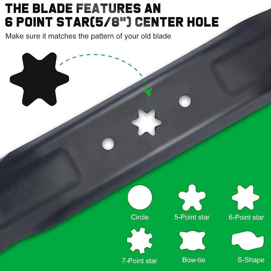 2-Pack 46 inch 942-04244A Blades for Cub Cadet LTX1045 LTX1046 XT1 XT2 LT46 RZT L46 Deck Mower Replace MTD 942-04290 742-04244 High-Lift - Image 3