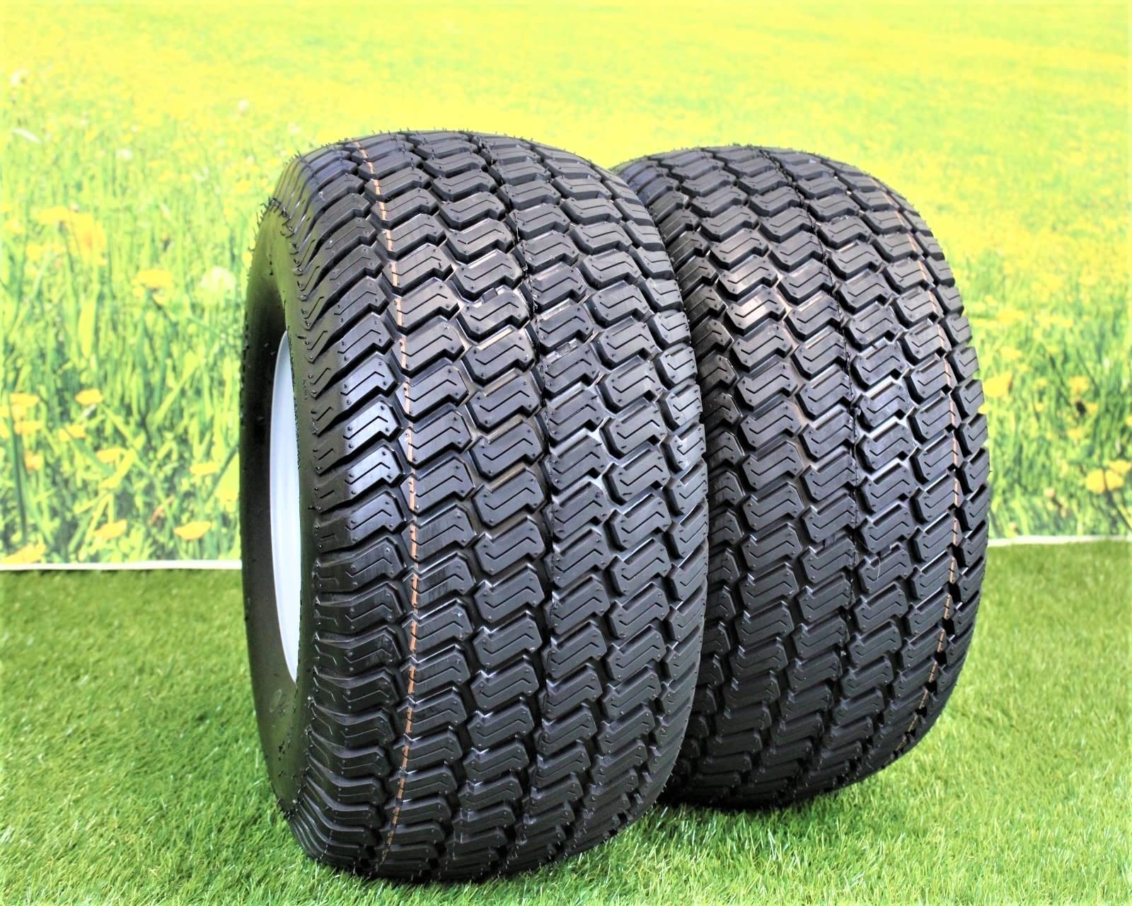 20x10.00-8  4 Ply Turf Tires with 8x7 Wheels  Lawn & Garden Mower and Golf Cart (Set of 2) - Image 3