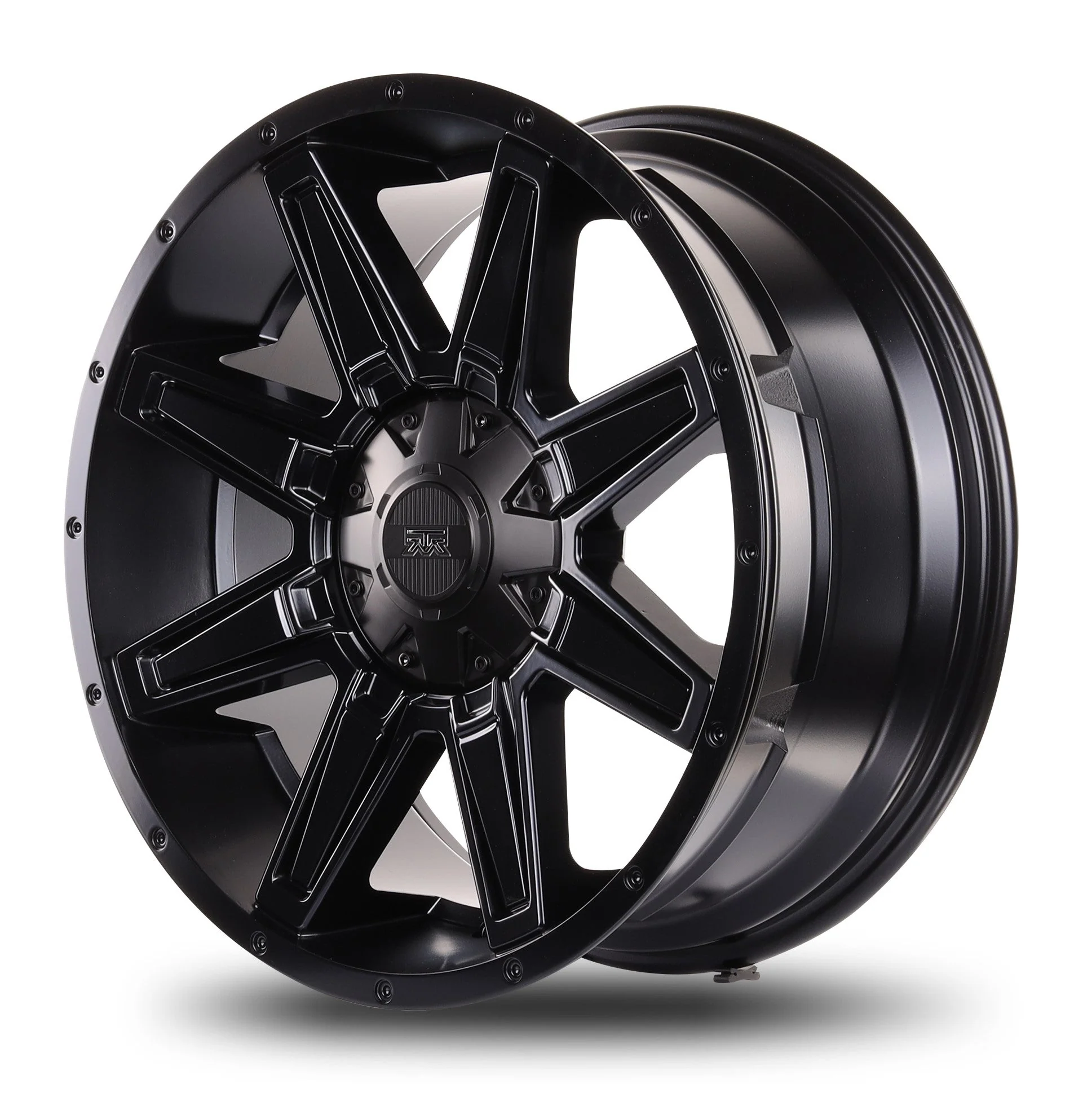 20x9 Mudder Trucker MT404 Deviant Black 5x139.7 5x5.5 5x150 ET18 Wheel Rim - Image 5