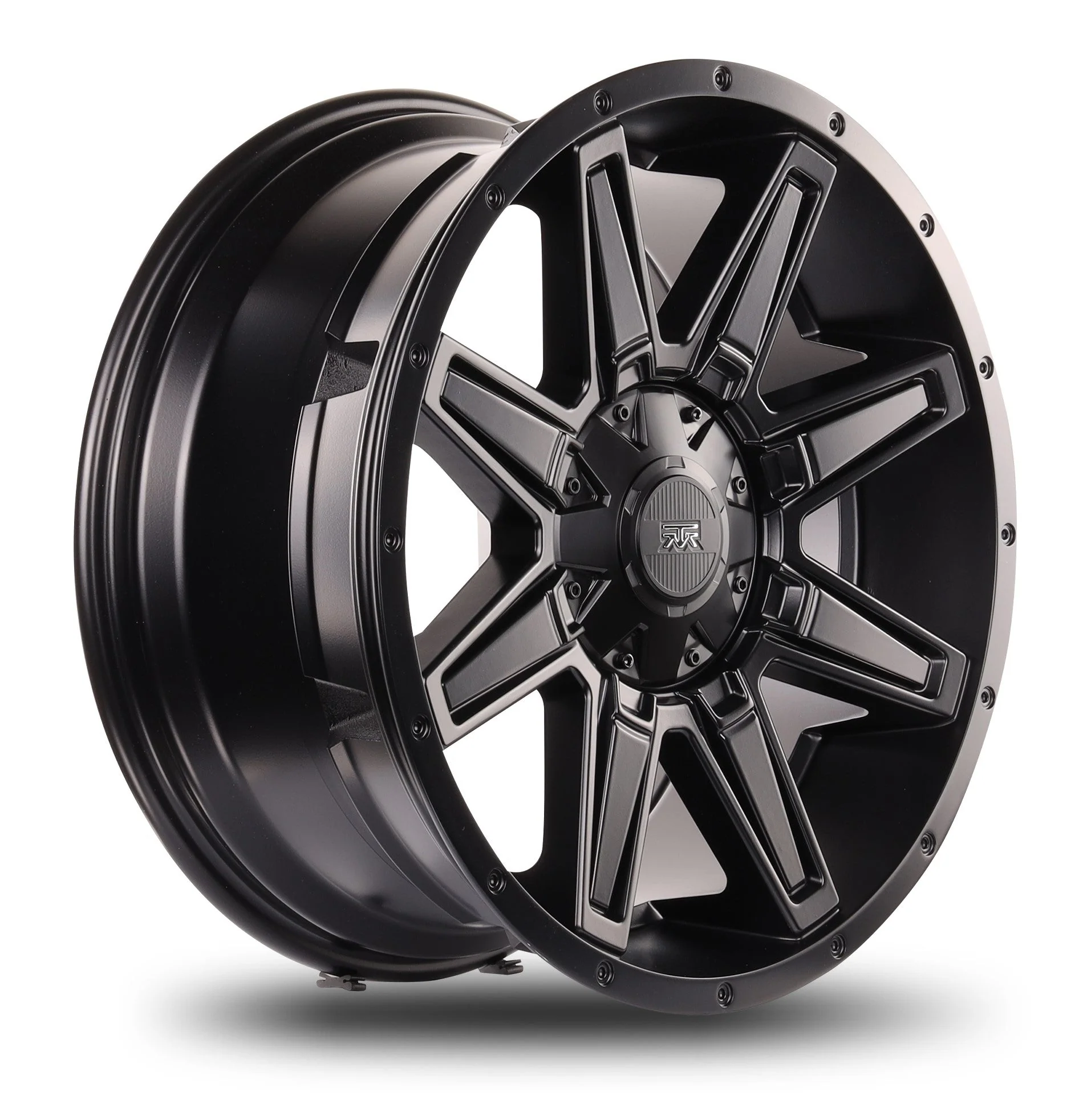 20x9 Mudder Trucker MT404 Deviant Black 6x135 6x139.7 6x5.5 ET12 Wheel Rim - Image 4