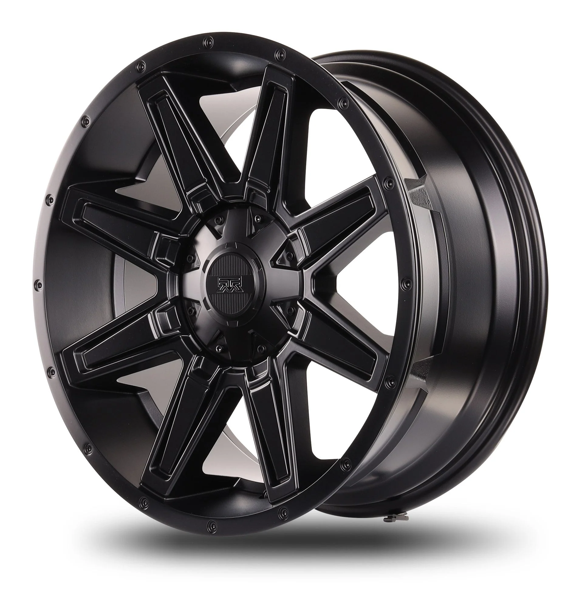 20x9 Mudder Trucker MT404 Deviant Black 6x135 6x139.7 6x5.5 ET12 Wheel Rim - Image 5