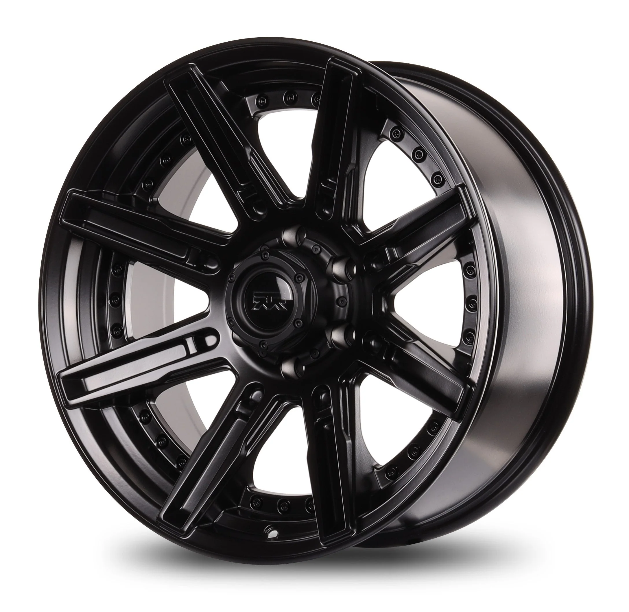 20x9 Mudder Trucker MT502 Stroker Matte Black 6x135 ET1 Wheel Rim - Image 4