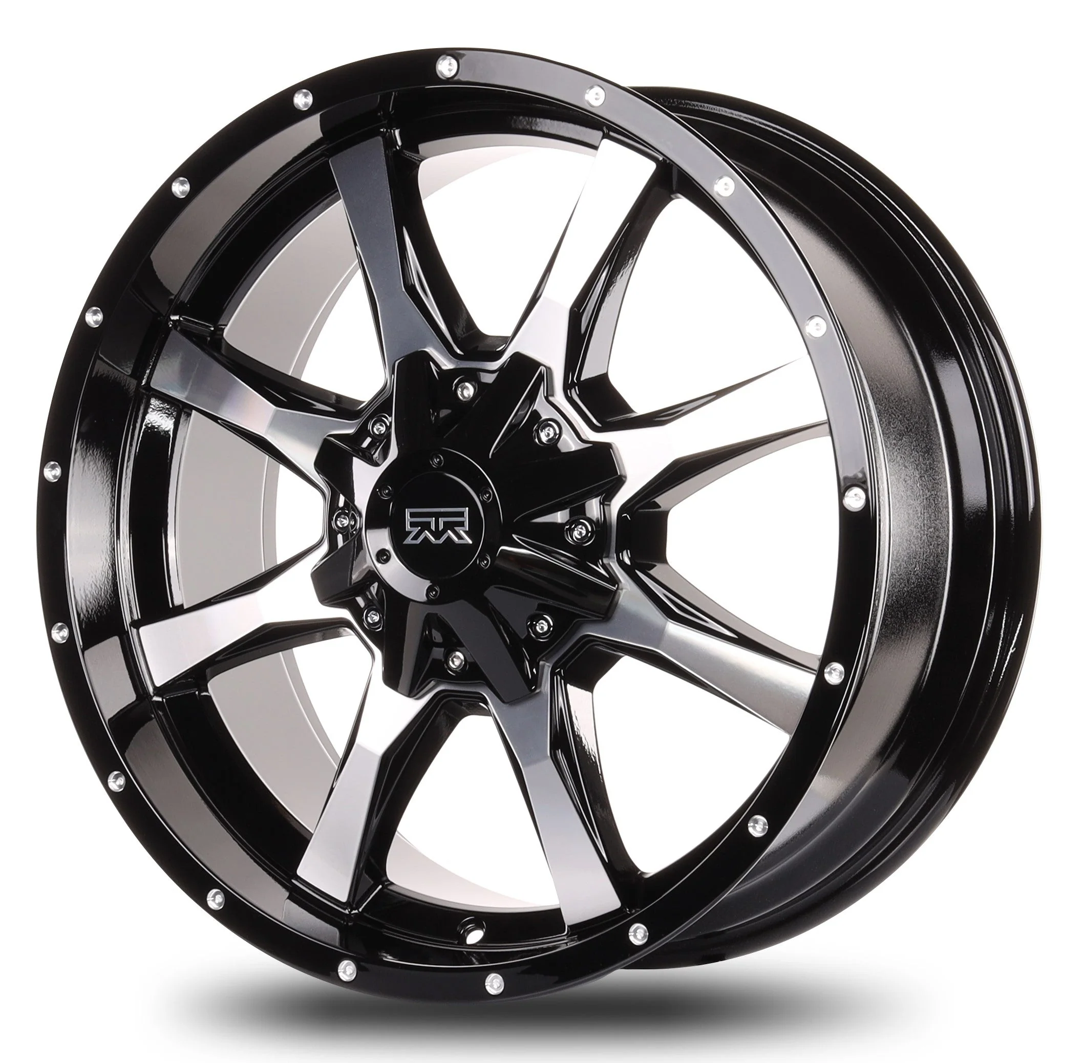 20x9 Mudder Trucker MT513 Black Machined 5x139.7 5x5.5 5x150 ET18 Wheel - Image 3
