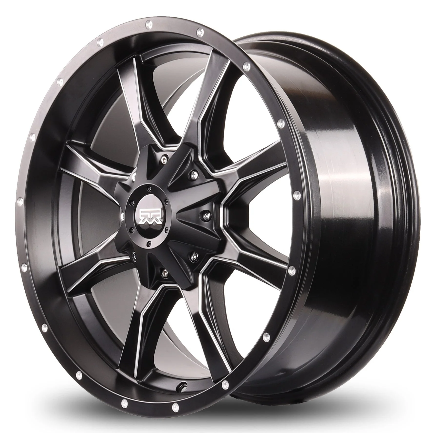 20x9 Mudder Trucker MT513 Breakover Black Machined 8x170 ET18 Wheel Rim - Image 3