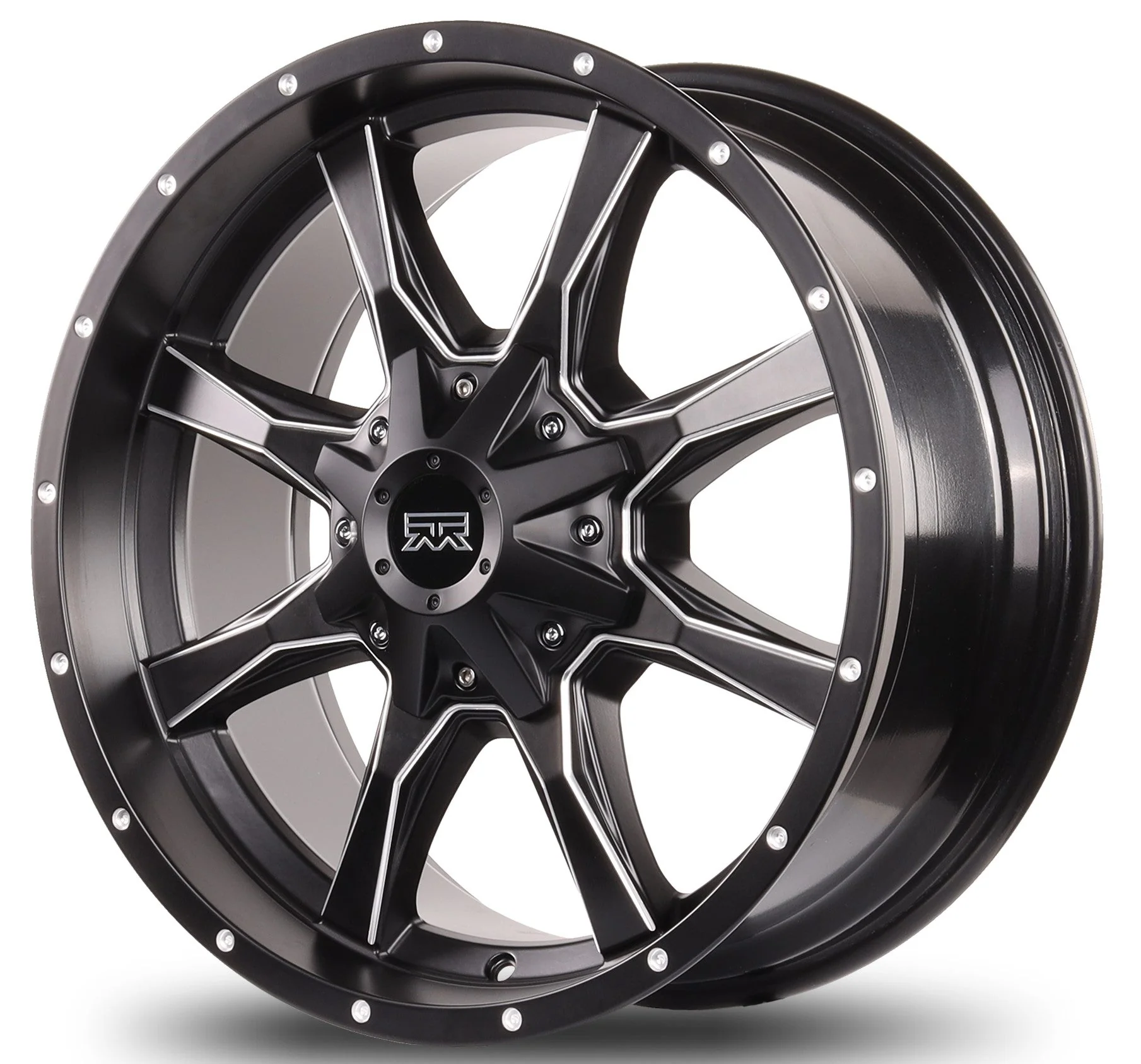 20x9 Mudder Trucker MT513 Breakover Black Machined 8x170 ET18 Wheel Rim - Image 8