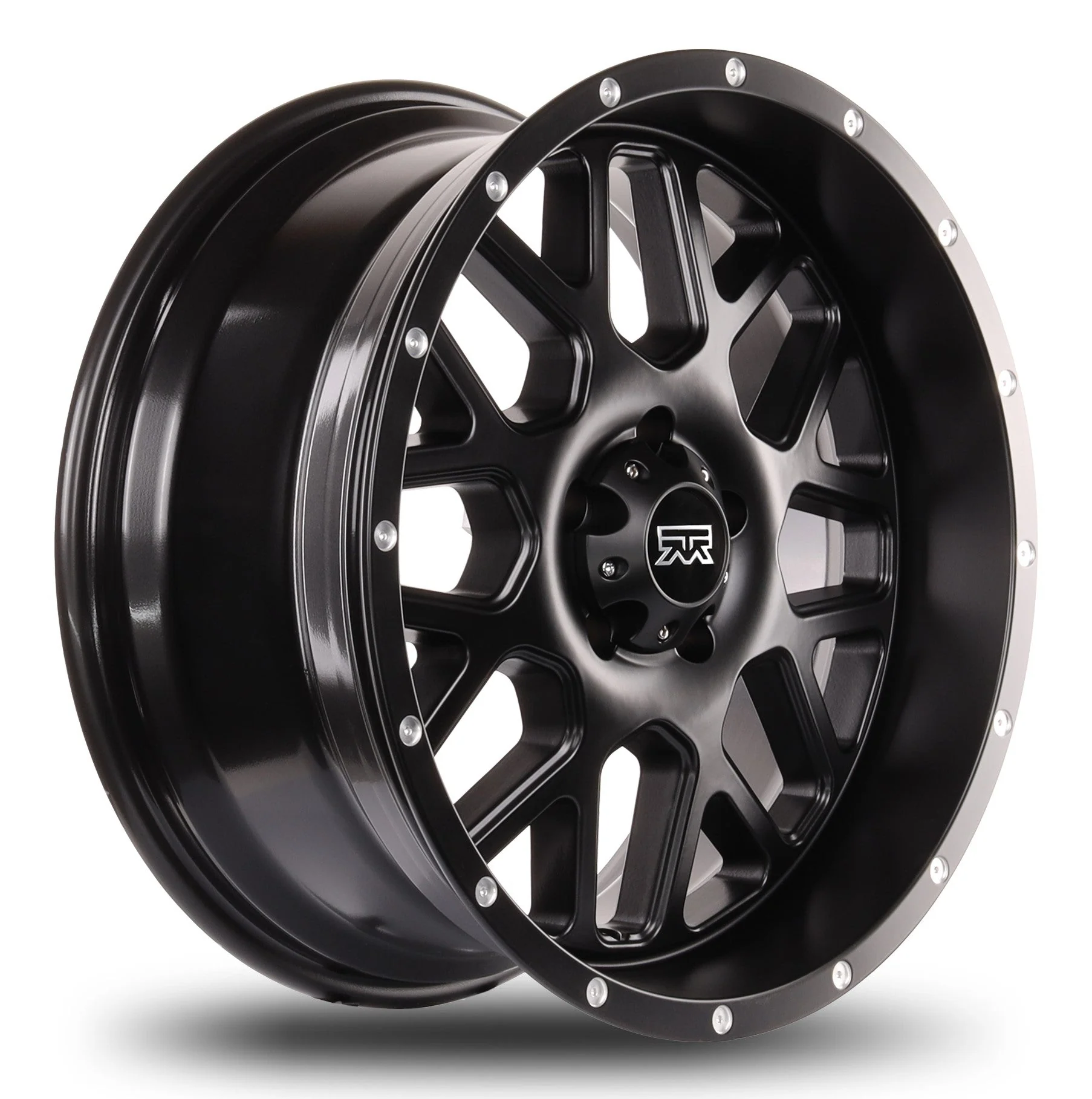 20x9 Mudder Trucker MT859 Mutiny Satin Black 5x127 5x5 ET0 Wheel Rim - Image 3