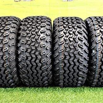 23X10.50-12 with 12x6 Black Aluminum Wheel and Tire Assembly for Golf Cart (Qty: 1) - Image 2