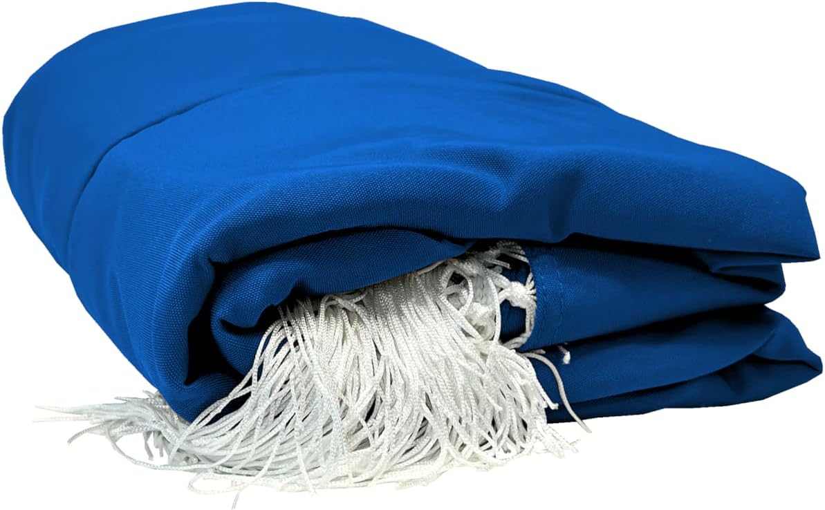 9ft 8 Ribs Replacement Umbrella Canopy w/ Tassels in Capri Blue (Canopy Only) - Image 6