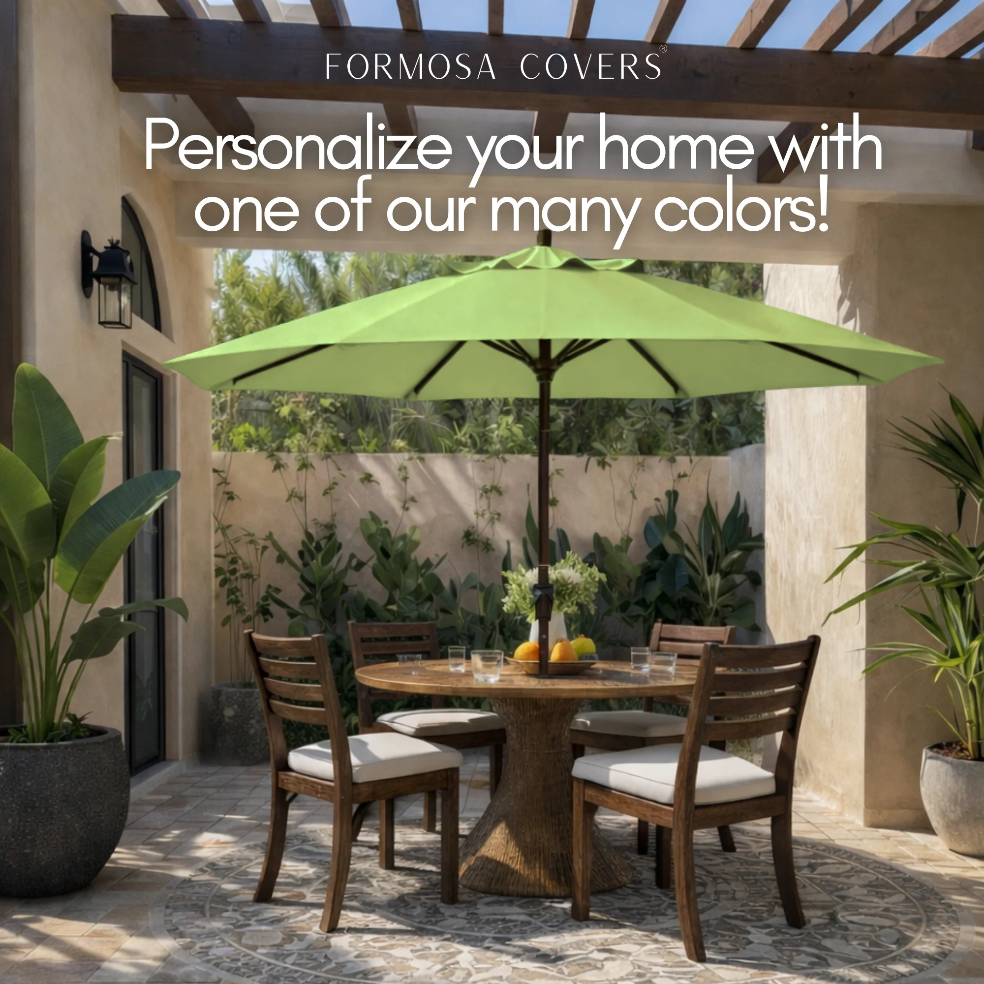 9ft Market Patio Umbrella 8 Rib Replacement Canopy Seafoam Green - Image 6
