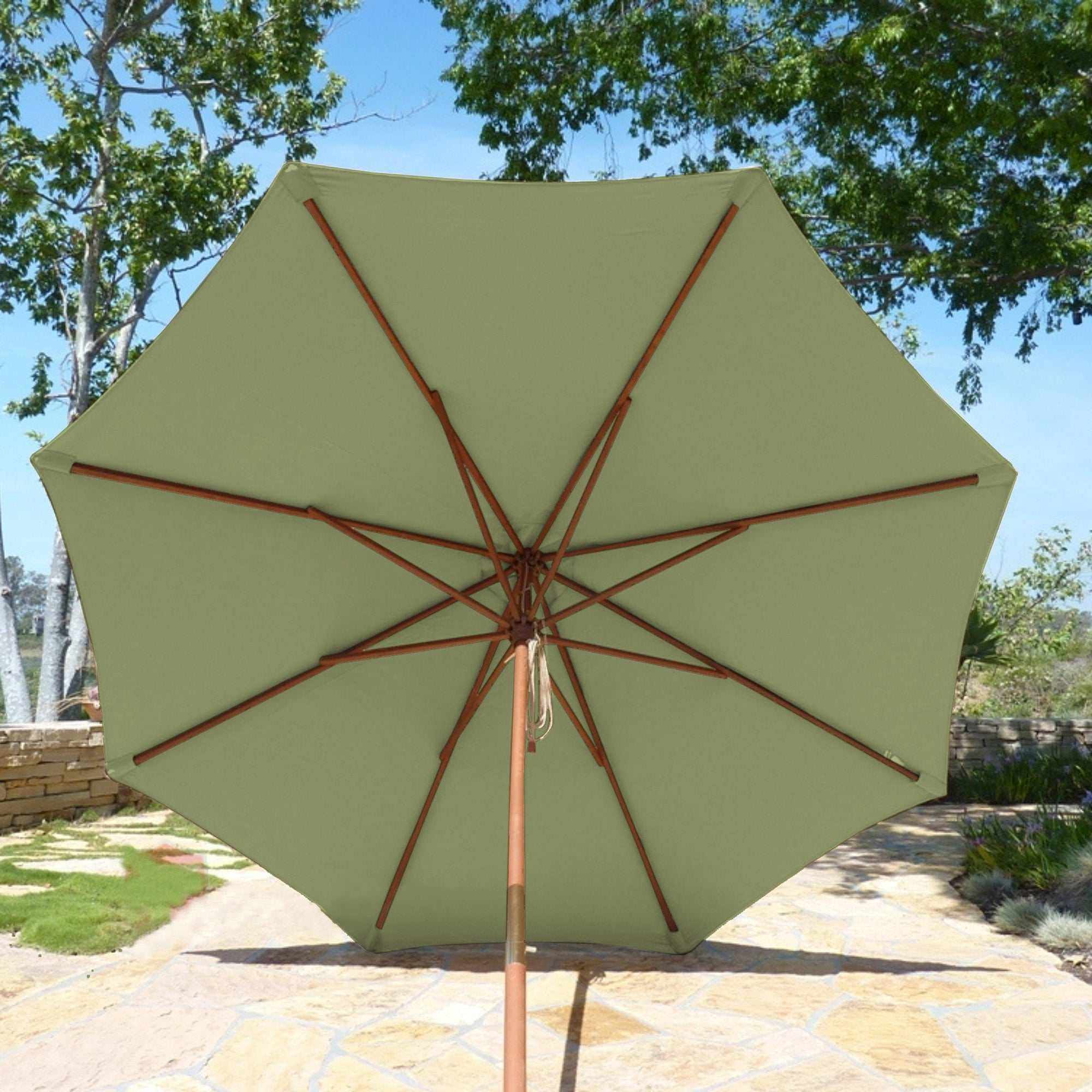 9ft Market Patio Umbrella 8 Rib Replacement Canopy Seafoam Green - Image 8