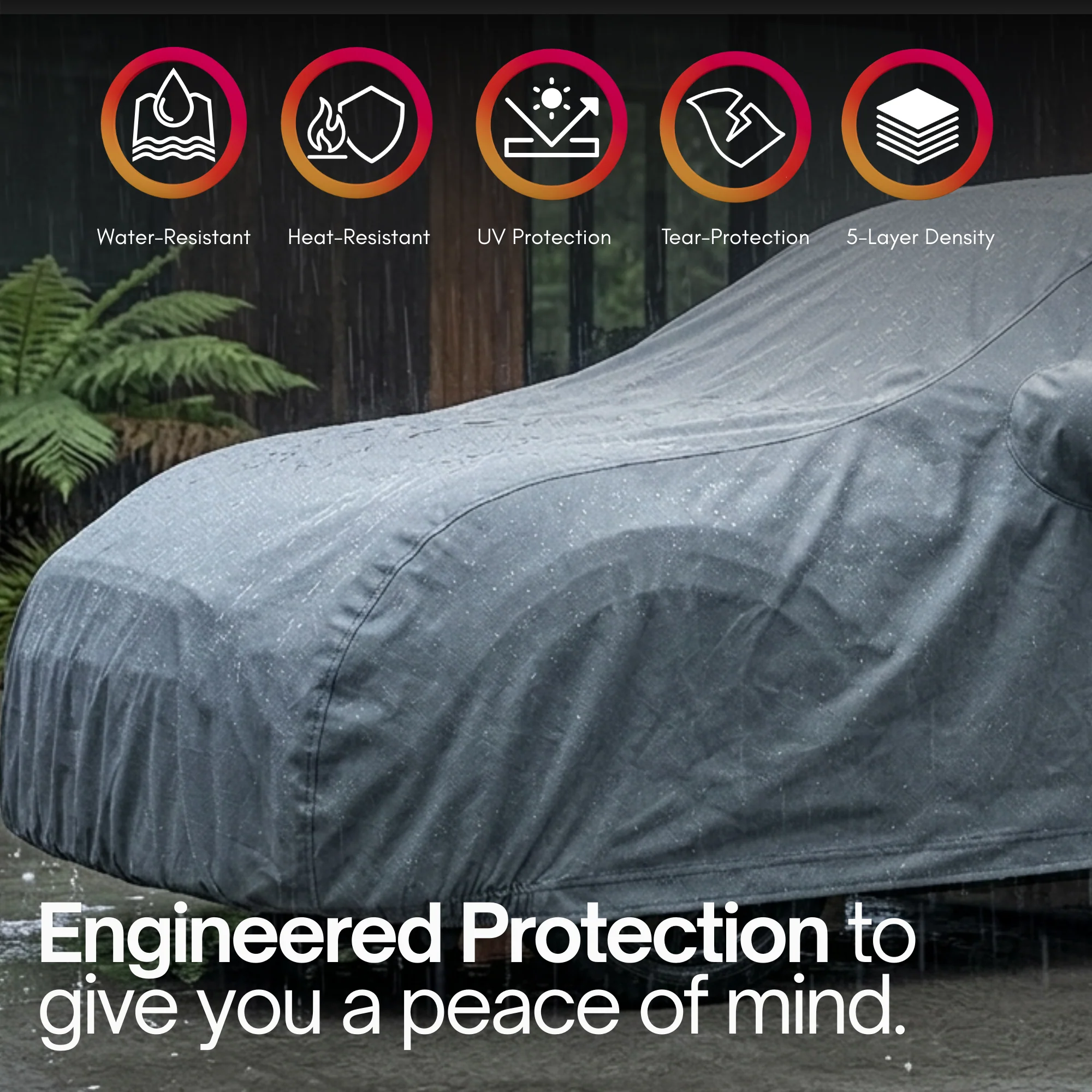 Car Cover for Mini Cooper Hardtop 2 Door and 4 Door, Convertible, Coupe, fits up to 158"L - Image 5