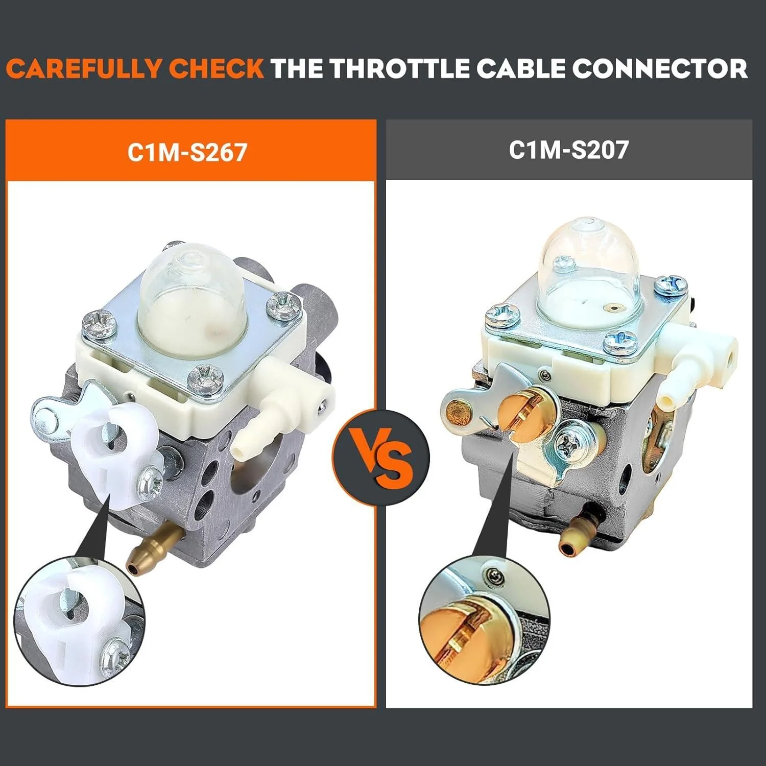 Carburetor for Stihl FS56 FS40 FS40C FS50 FS50C FS56C FS70C FS70 String Trimmer Brushcutter FC56 FC70 FC70C Edger Replace C1M-S267A 4144 120 0608 - Image 2
