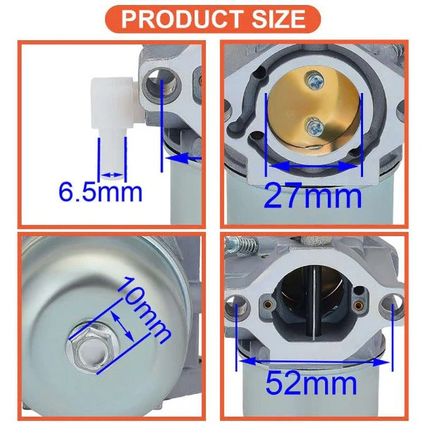 Carburetor Kit For 694526 690119 690118 690115 690111 499029 Generac PowerBoss 5000 5500 Generator 19G400 19G412 Briggs Stratton 10HP Engine Mower - Image 4