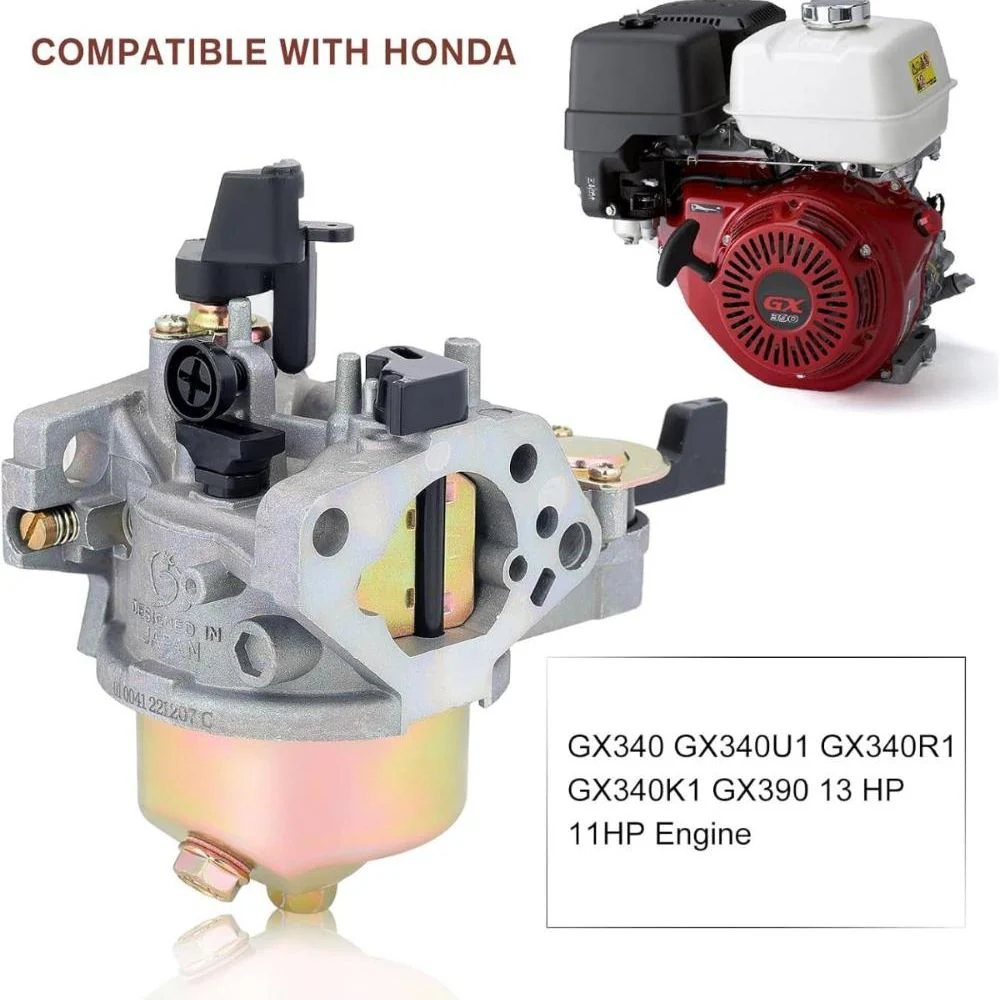 Carburetor Kit for Honda GX390 13HP GX340 11HP GX340U1 GX340R1 GX340K1 Engine Generator Lawn Mower # 16100-ZE3-V01 16100-ZF6-V00 - Image 4