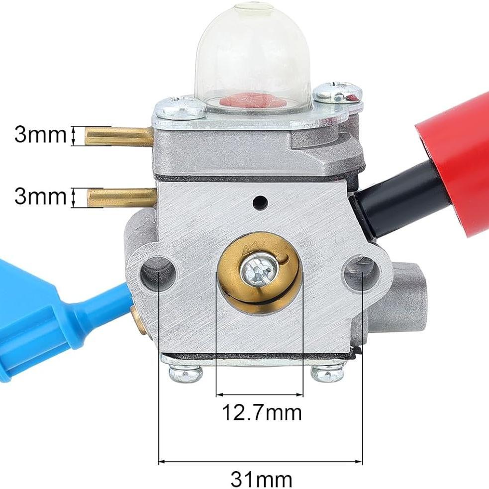 Carburetor Kit For Poulan FL1500 FL1500LE 25cc Weed Eater Featherlite Gas Leaf Blower Trimmer Replace C1U-W12B C1U-W12A 530071629 - Image 2