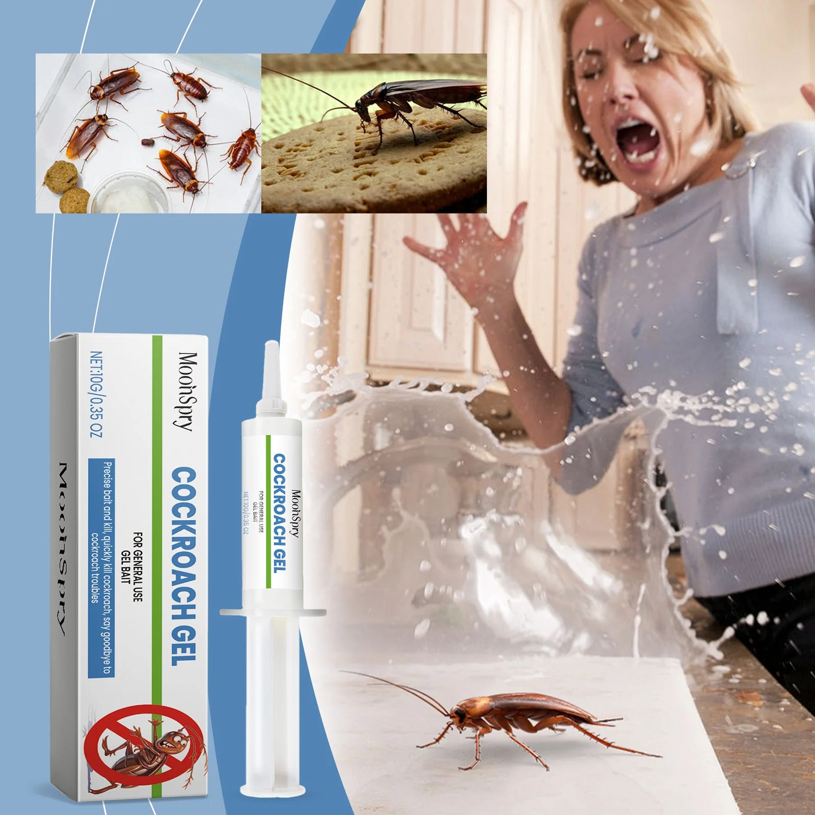 Cockroach Bait Gel Special Bait Agent For Cockroach Killing Living Room Interior