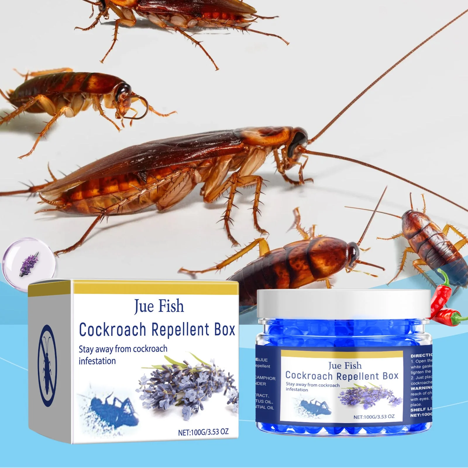 Cockroach Repellent Box Decoy Gel Plant Extract