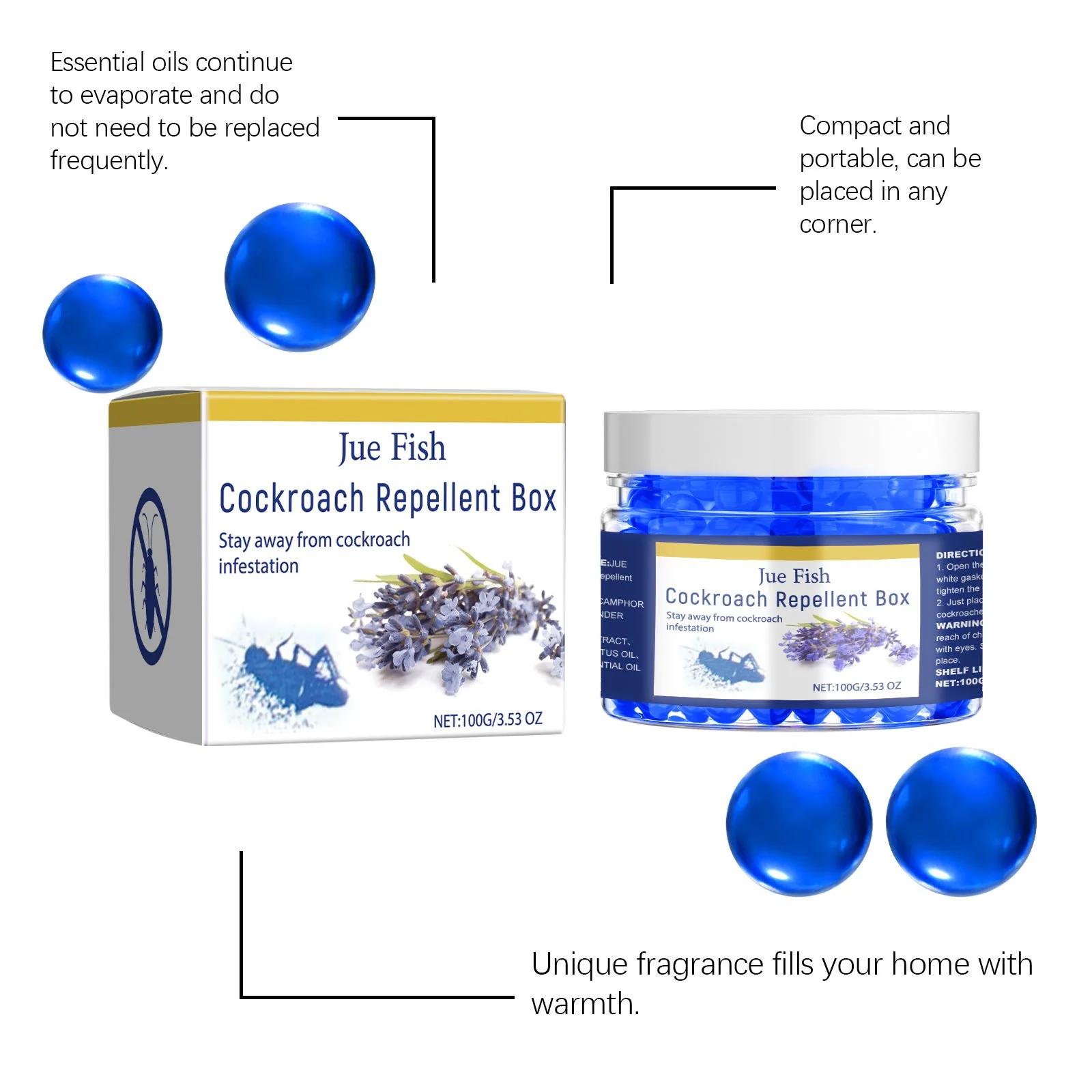 Cockroach Repellent Box Decoy Gel Plant Extract - Image 6