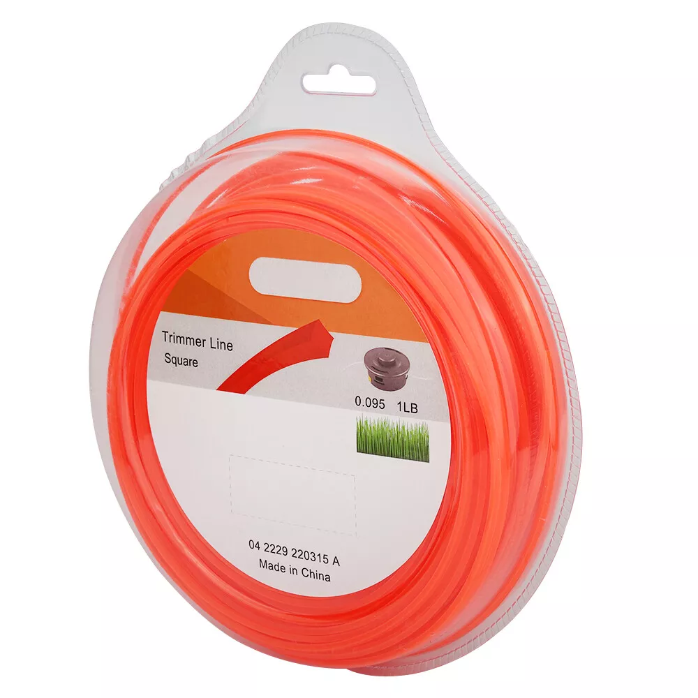 Gauge Weed Eater Orange 2.4 mm/.095" Square String Trimmer Line 255.84 feet - Image 4