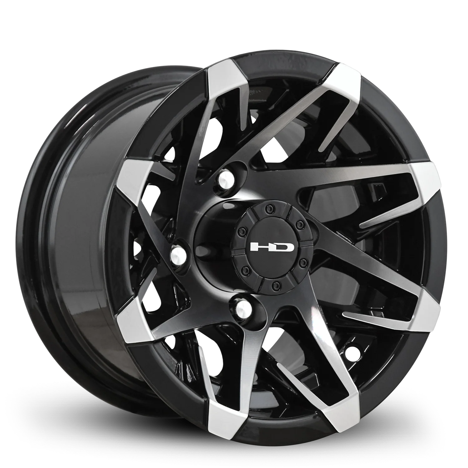 HD Golf Canyon 10x7 -14 4x101.6mm 68.2mm Gloss Black/Machined Face