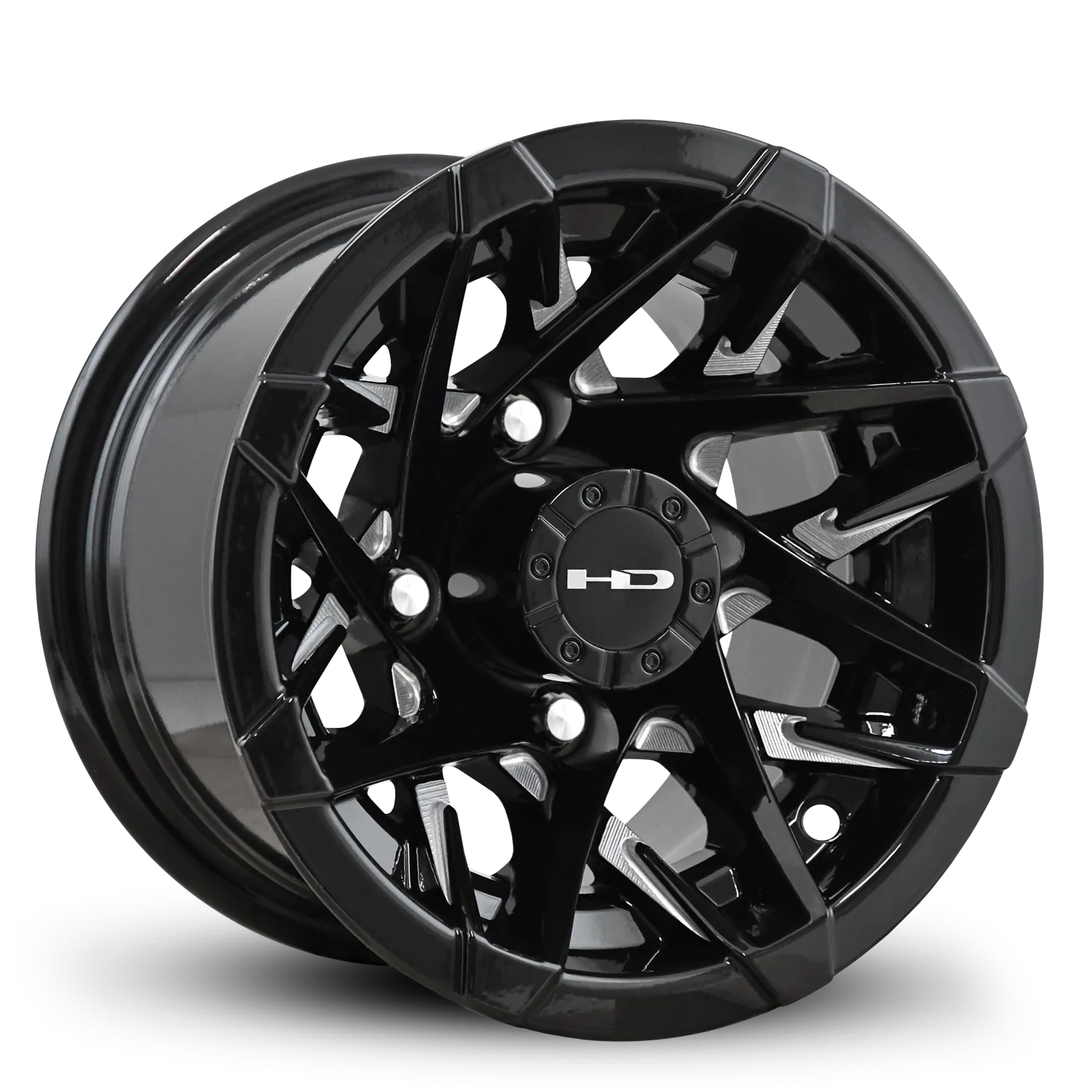 HD Golf Canyon 10x7 -14 4x101.6mm 68.2mm Gloss Black/Milled Face