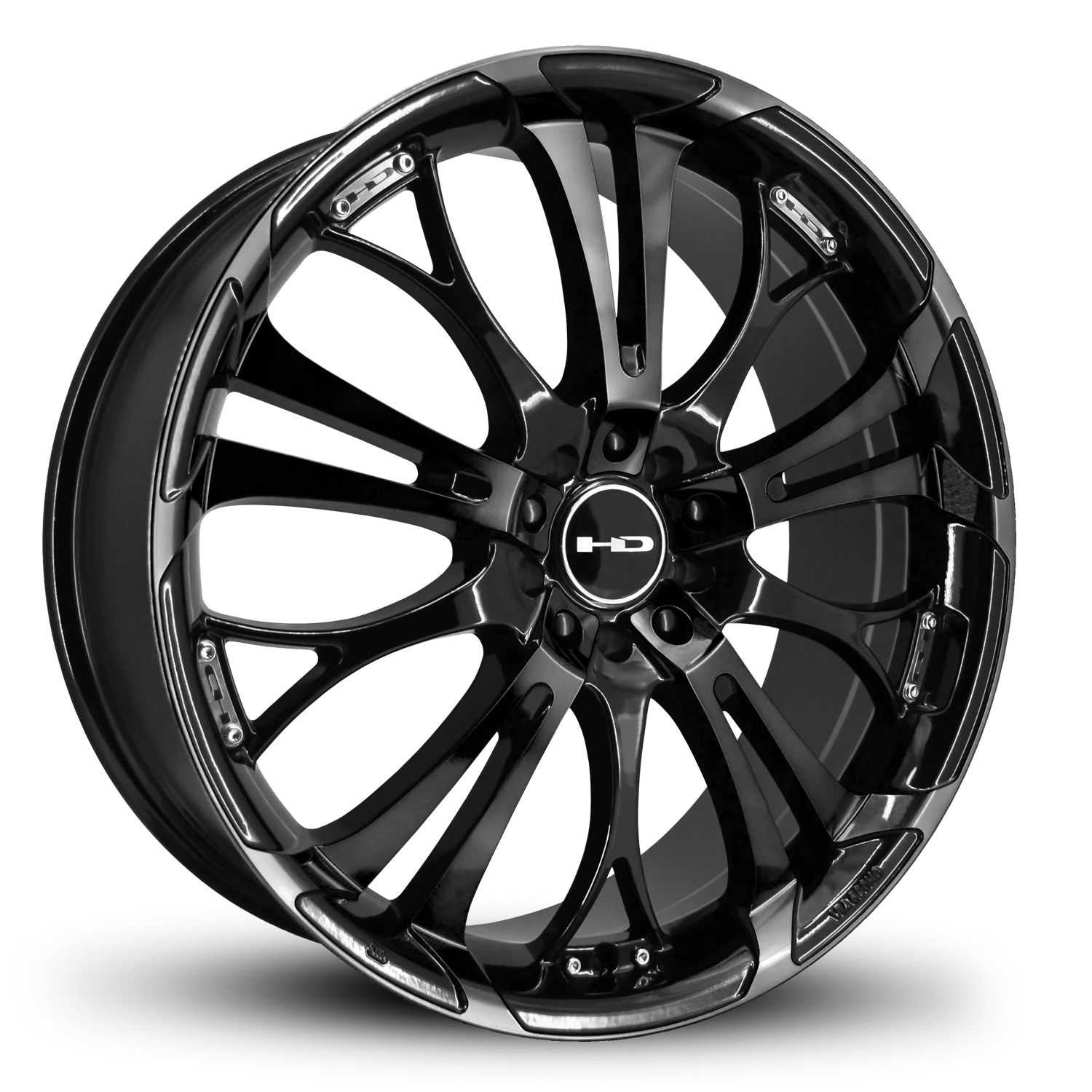 HD Wheels Spinout 20x8 +35 5x120/5x114.3mm 74.1mm Gloss Black