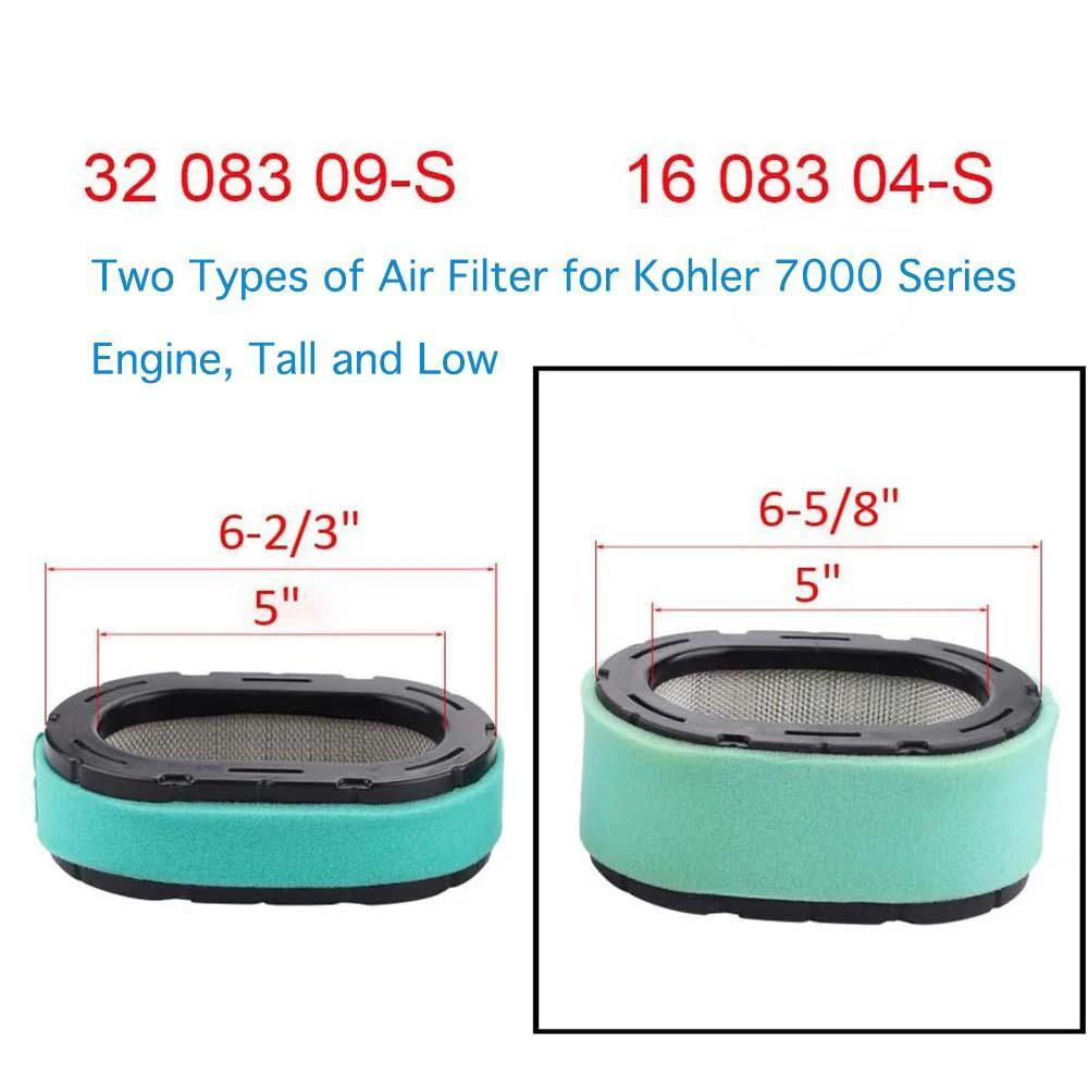 Hipa 16-083-04-S Air Oil Filter Tune Up Kit For Kohler 7000 Series KT715 KT725 KT730 KT735 KT740 20-26HP Engine Lawn Mower - Image 3