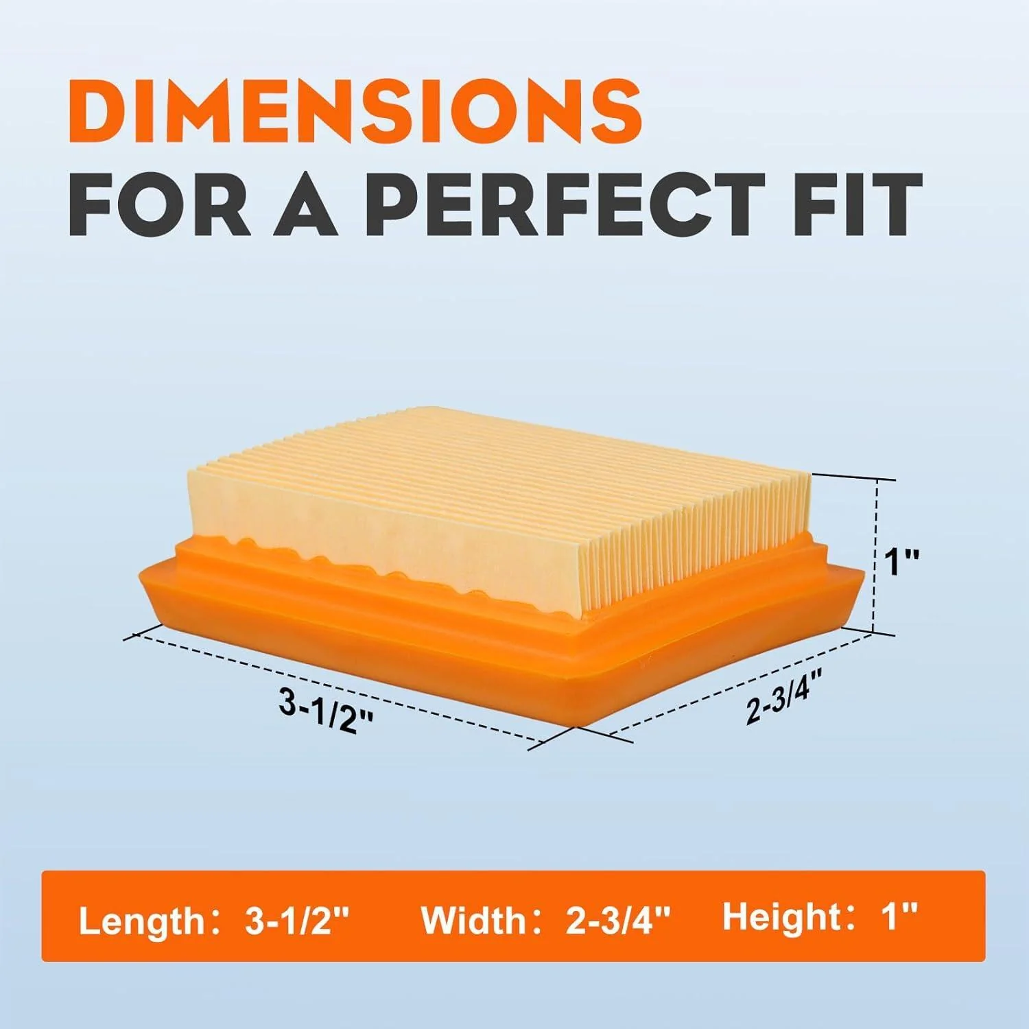 Hipa 2 Pack Air Filter For Stihl FS120 FS200 FS250 FS300 FS350 FS400 FS450 Trimmer Brush Cutter Replace 41341410300 4180-141-0300 - Image 5