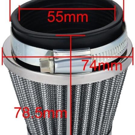 Hipa 2 Pack CB750 CB900 CB1000 GS700 54mm Air Filter Chrome Cone for Suzuki GS1000 GS750 GT550 GS700 GS850 Honda CB750 CB900 Kawasaki Kz1000 - Image 2