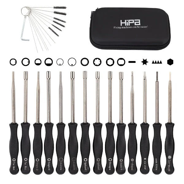 Hipa 2-Stroke Engine Carburetor Adjustment Tool Tuning Set for Stihl Poulan Echo Husqvarna Chainsaw Weed Eater Trimmer Blower Edger Hedge Pack-of-14
