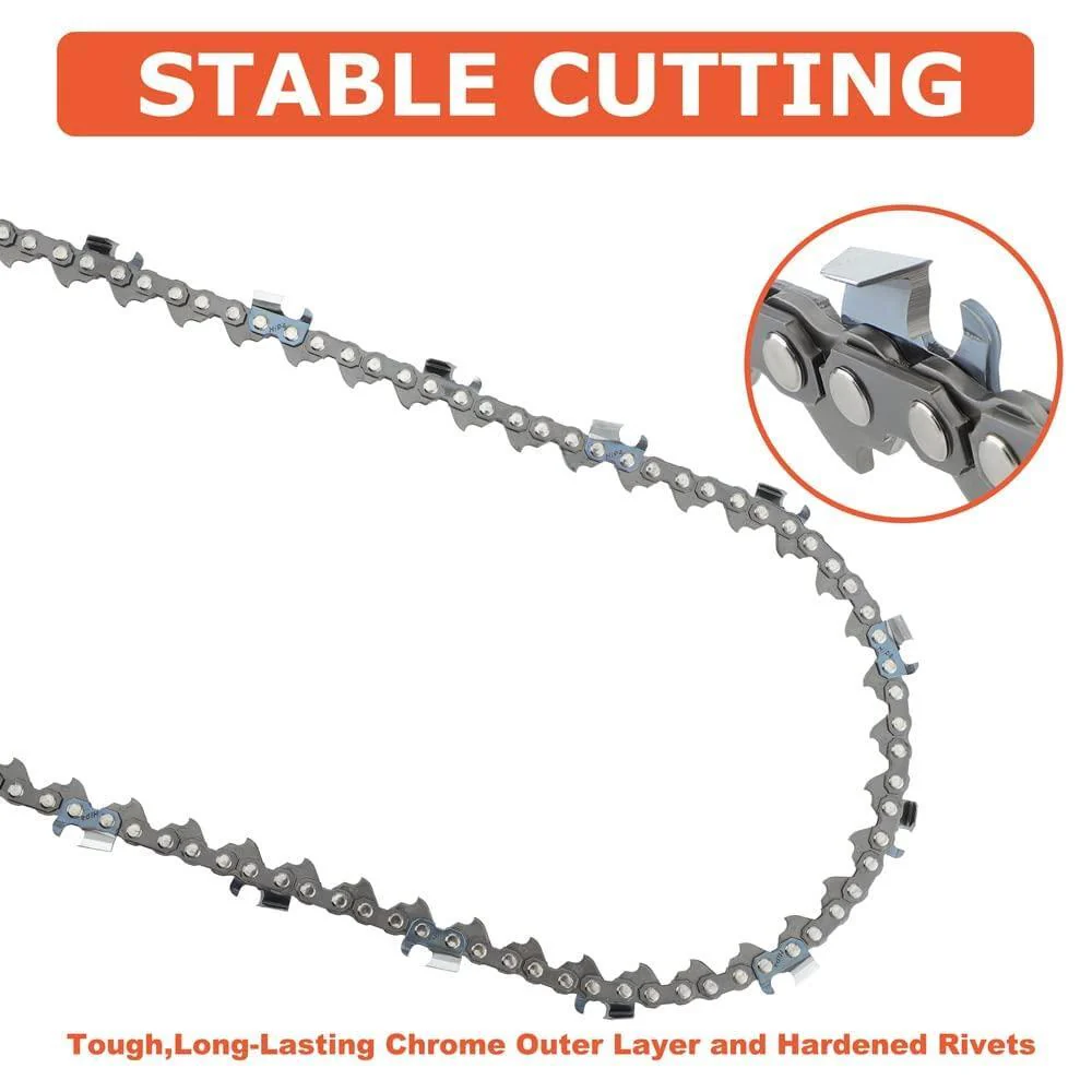 Hipa 28 Inch Full Skip Chain 3/8 Picth .063 Gauge 91 DL For Stihl MS660 MS661 MS461 MS460 MS440 MS391 MS390 Magnum 038 044 046 Chainsaw - Image 4