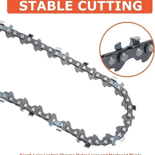 Hipa 4 Inch Chain 1/4 Mini-pitch .043 Gauge 28 DL for Stihl GTA 26 Blade Pruner 4-inch Bar Mini Cordless Electric Chainsaw for Wood Branch Cutting # 3670 005 0028 - Image 2